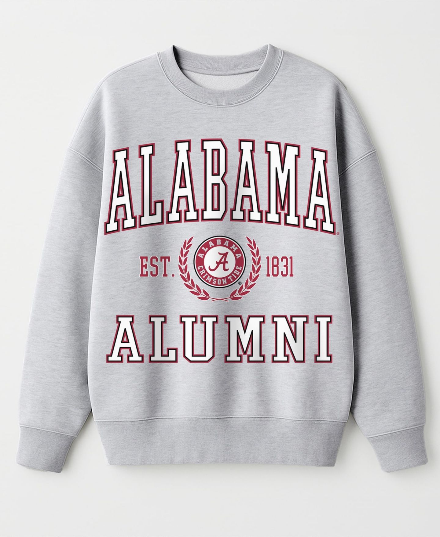 Женская толстовка Gameday Couture Ash Alabama Crimson Tide Degree Unlocked Oversized Premium Fleece — фото 4