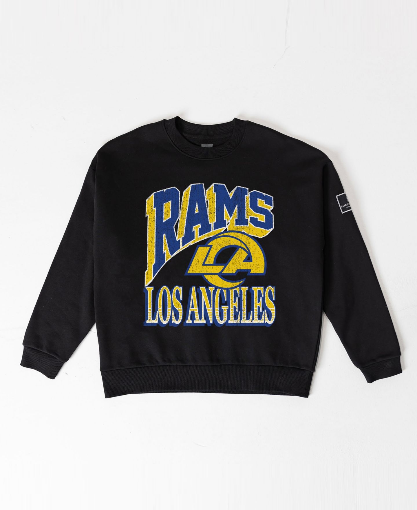 Женская толстовка Gameday Couture Black Los Angeles Rams Victory Prime Black Label Premium Drop Shoulder — фото 5