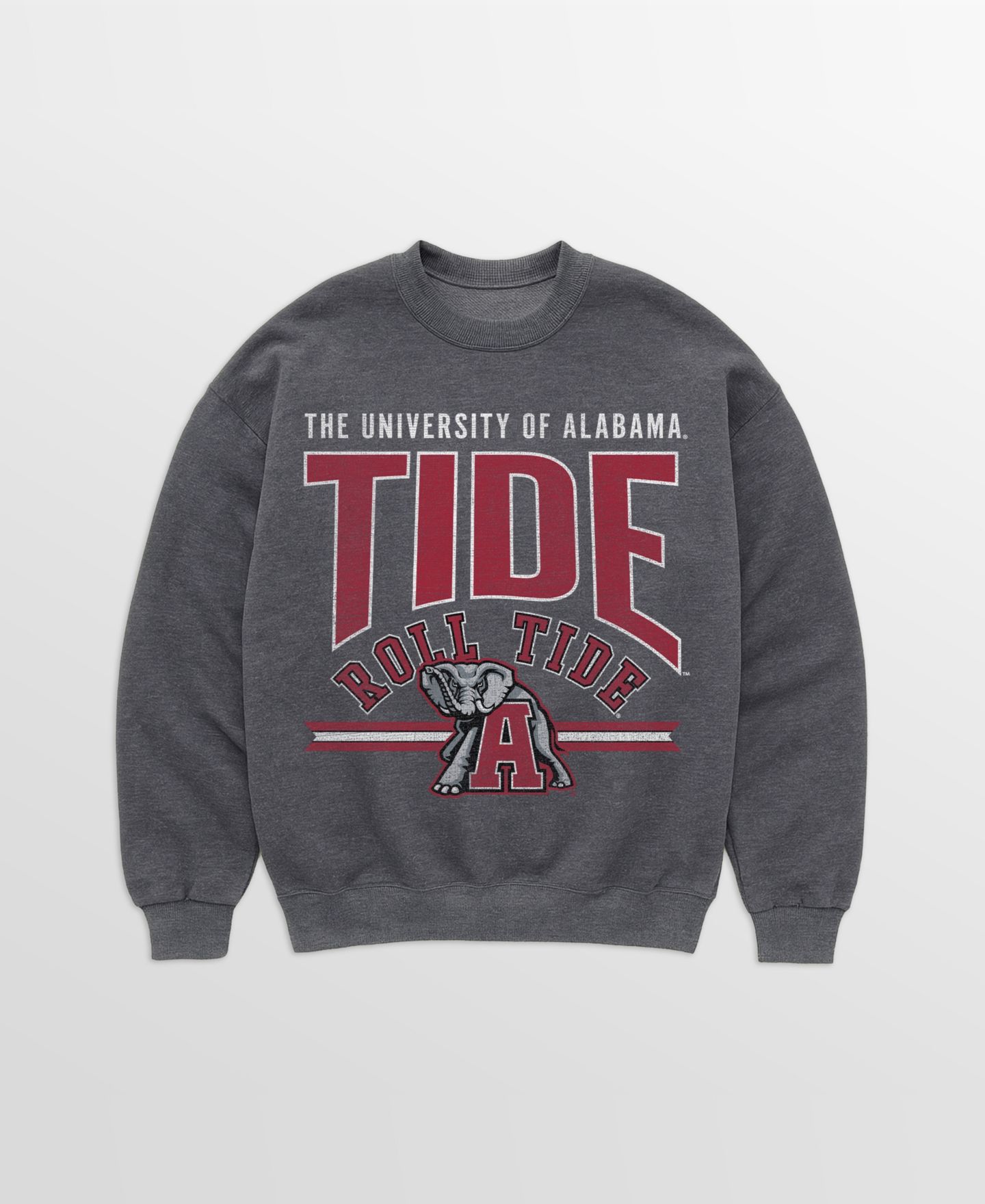 Женская толстовка Gameday Couture Charcoal Alabama Crimson Tide Kickoff Classic Oversized Premium Drop Shoulder — фото 5