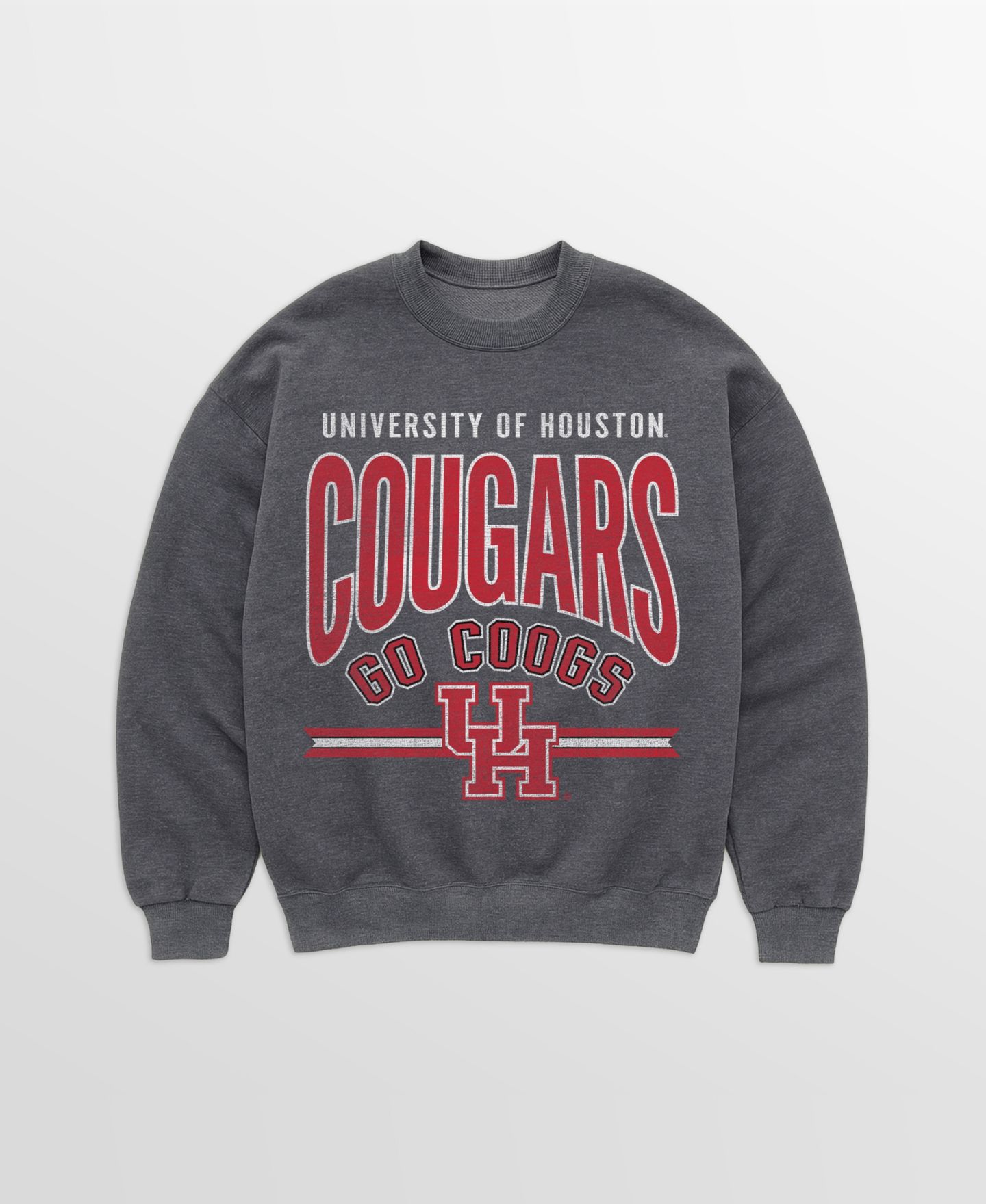 Женская толстовка Gameday Couture Charcoal Houston Cougars Kickoff Classic Oversized Premium Drop Shoulder — фото 5