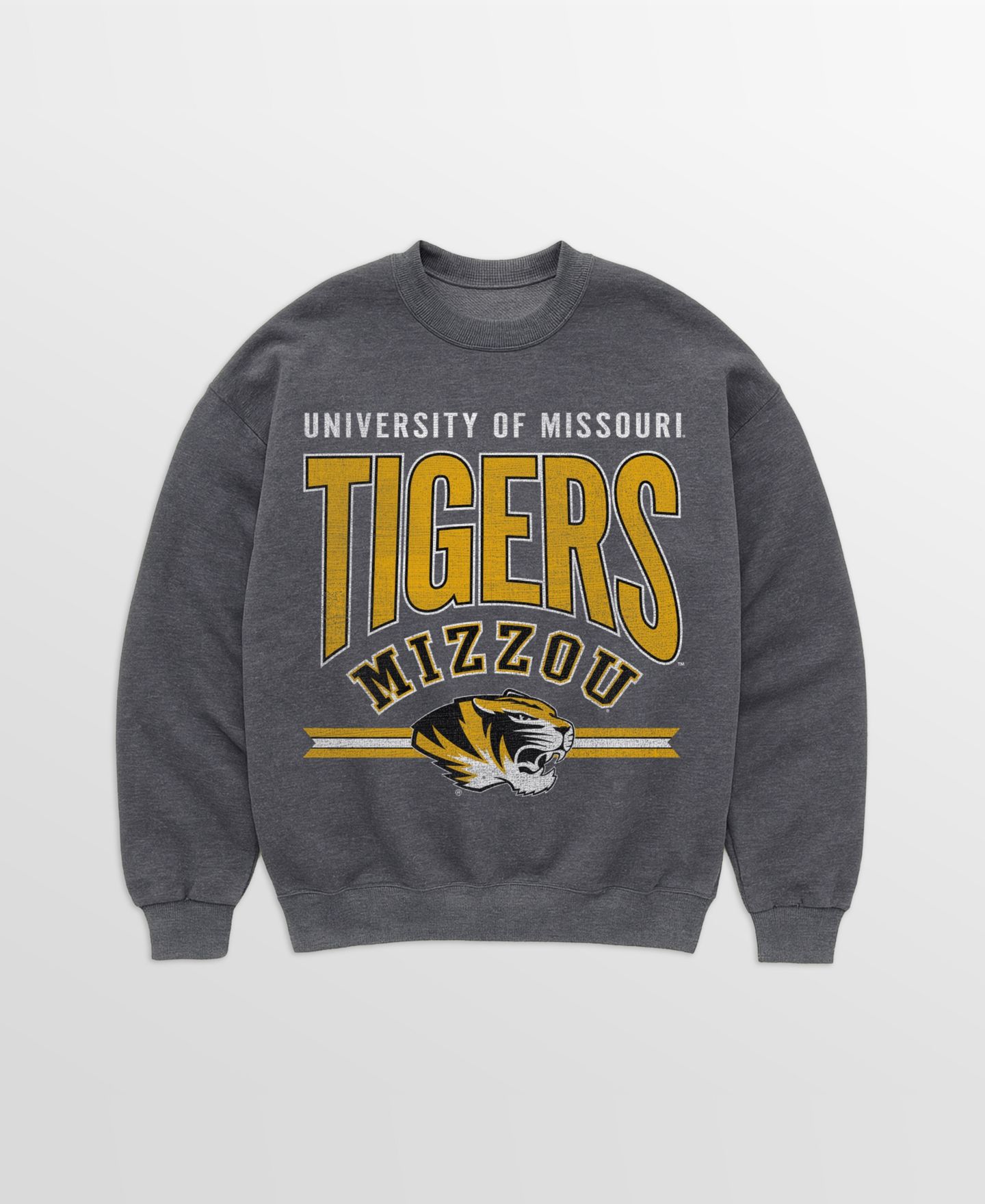 Женская толстовка Gameday Couture Charcoal Missouri Tigers Kickoff Classic Oversized Premium Drop Shoulder — фото 5