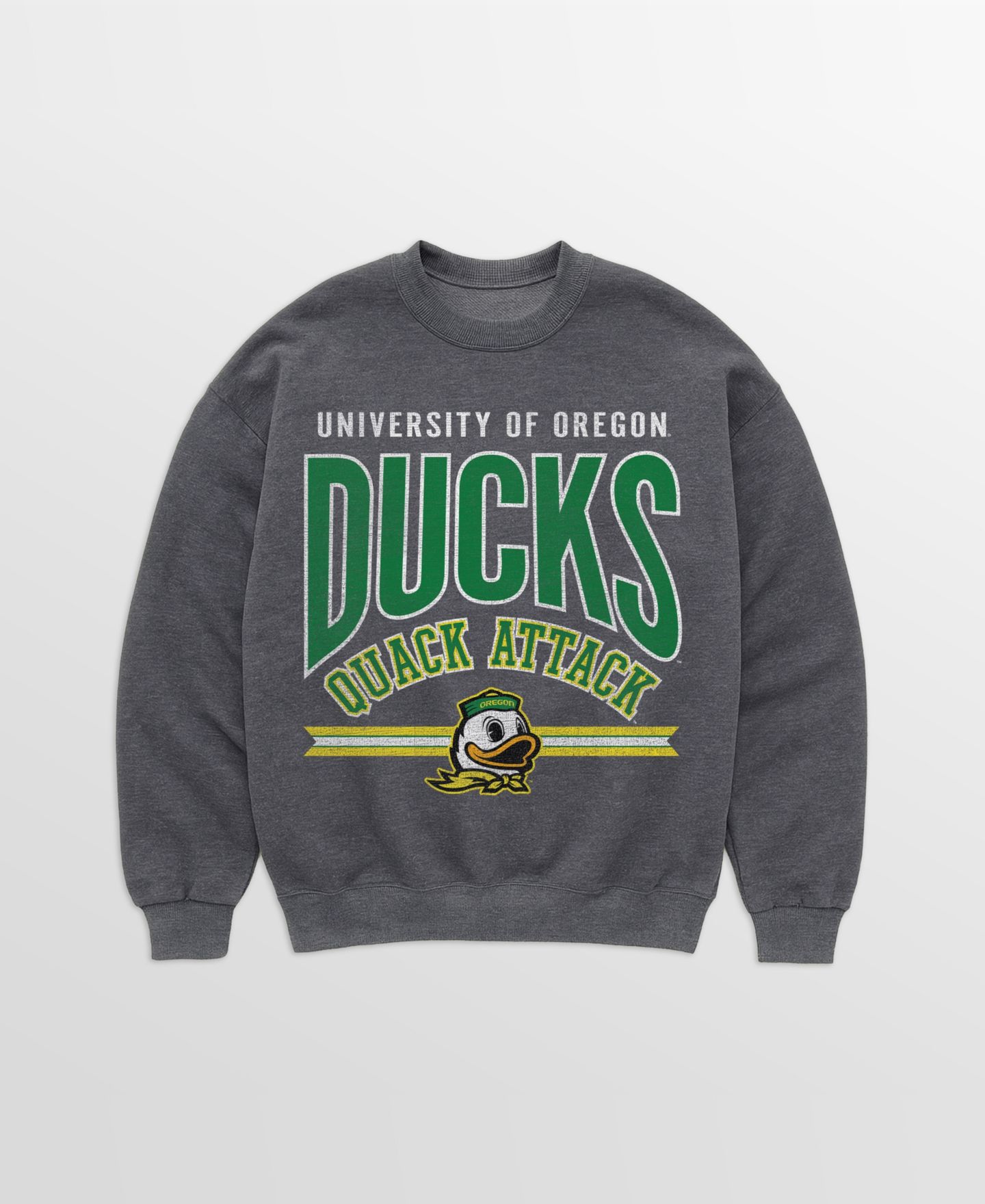 Женская толстовка Gameday Couture Charcoal Oregon Ducks Kickoff Classic Oversized Premium Drop Shoulder — фото 5
