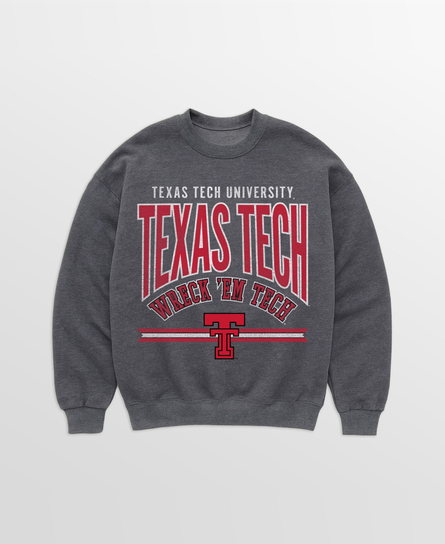 Женская толстовка Gameday Couture Charcoal Texas Tech Red Raiders Kickoff Classic Oversized Premium Drop Shoulder — фото 4