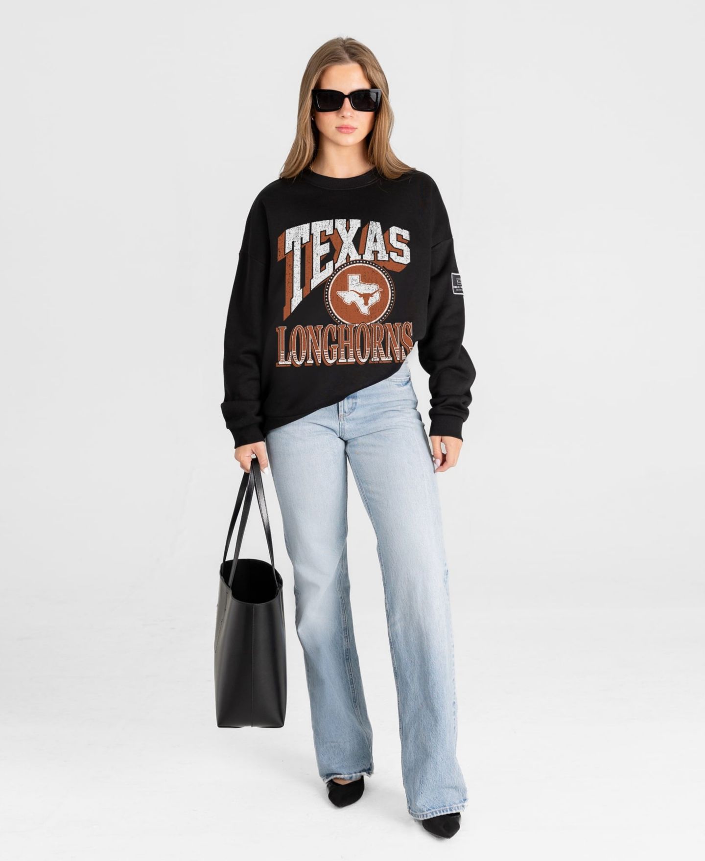 Женская толстовка Gameday Couture Black Texas Longhorns Victory Black Label Premium Drop Shoulder — фото 4