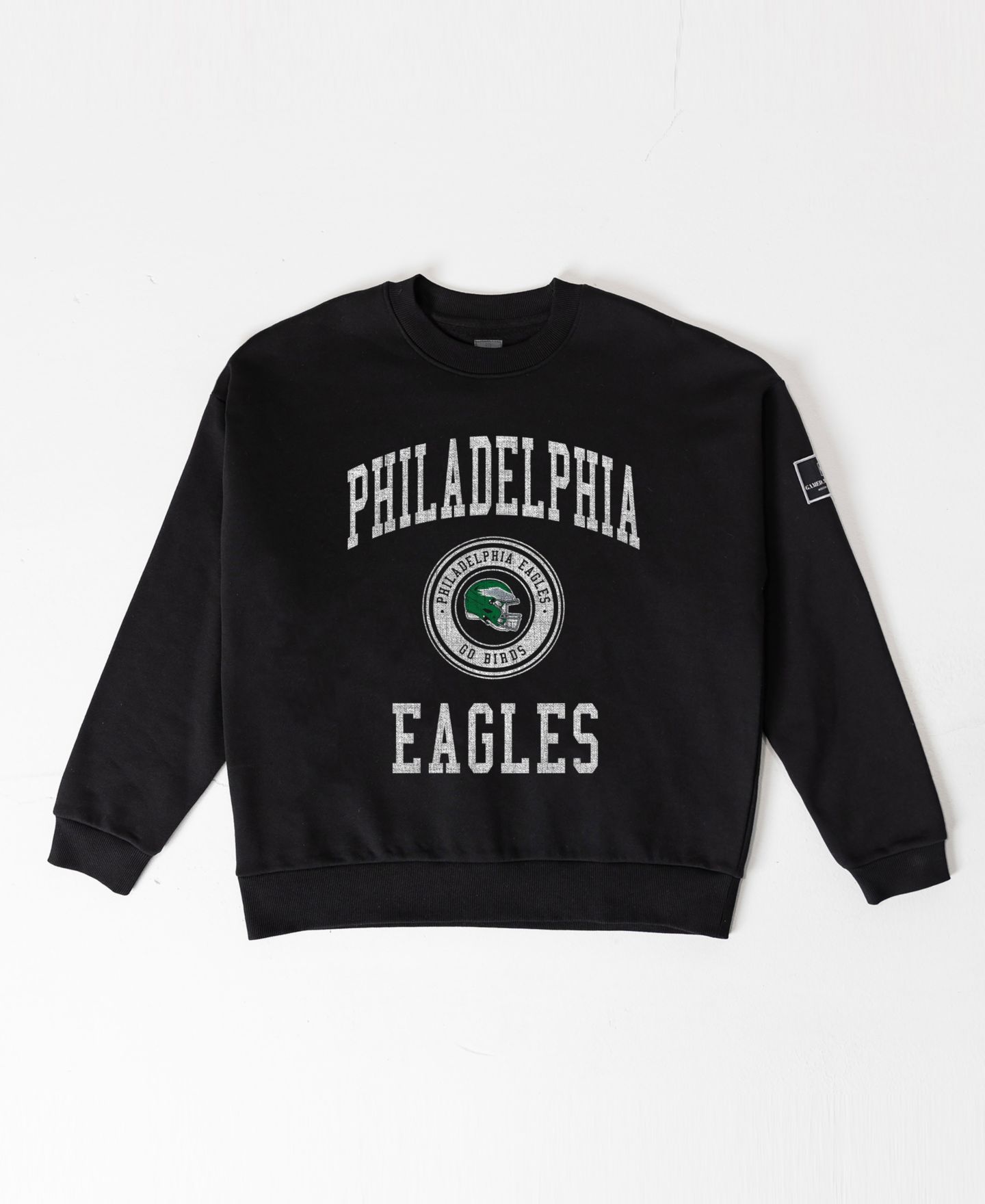 Женская толстовка Gameday Couture Black Philadelphia Eagles Fierce Flow Black Label Premium Drop Shoulder — фото 5