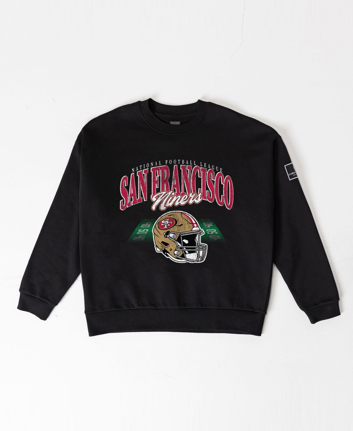 Женская толстовка Gameday Couture Black San Francisco 49ers Field Focus Black Label Premium Drop Shoulder — фото 5
