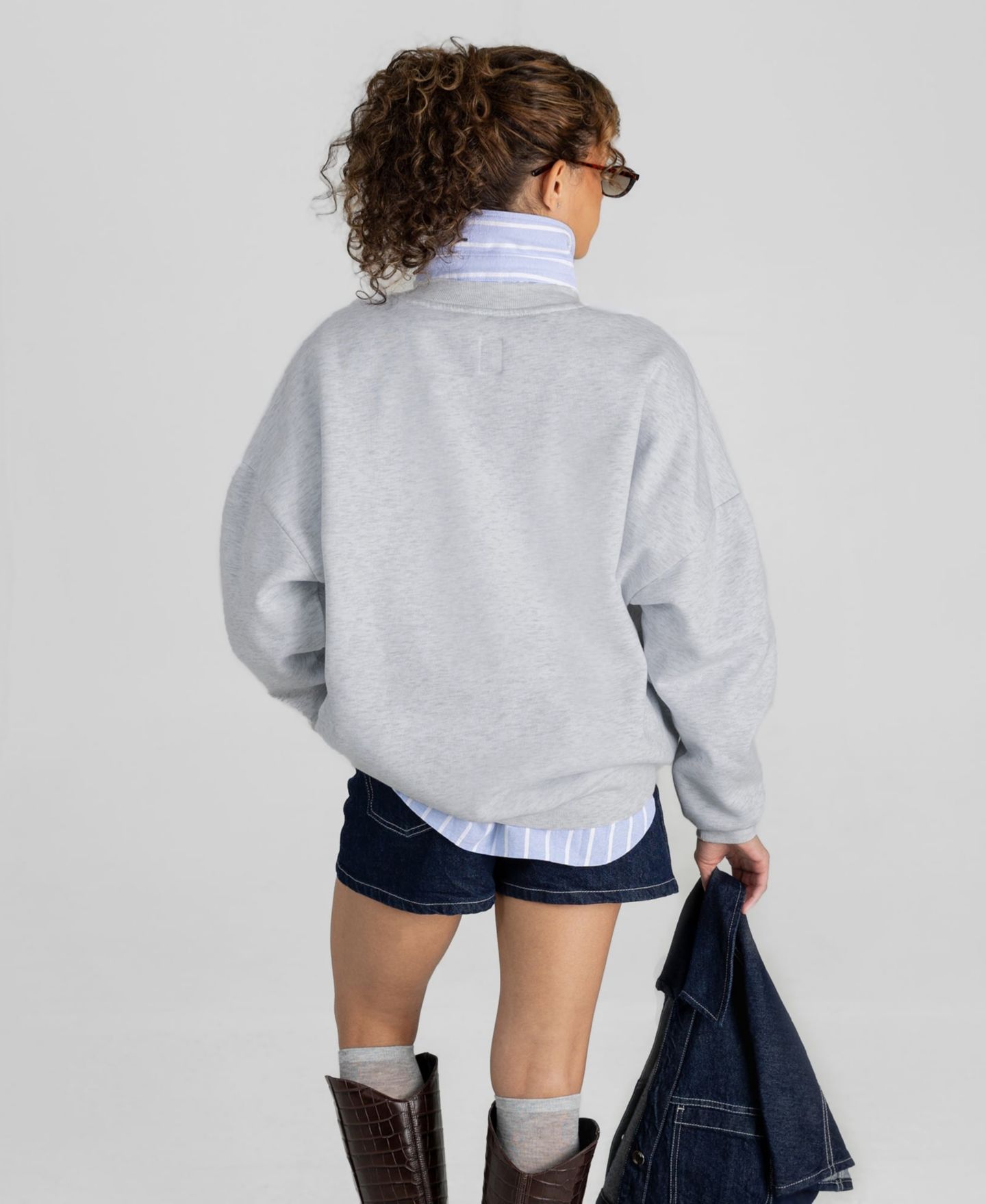 Женская толстовка Gameday Couture Ash Minnesota Vikings Instant Classic Oversized Premium Drop Shoulder — фото 2