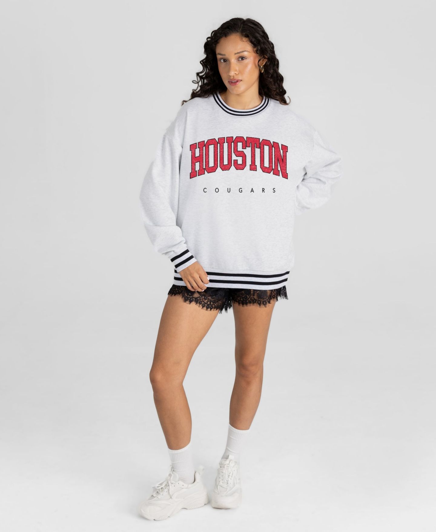 Женская толстовка Gameday Couture Ash Houston Cougars Easy Energy — фото 3