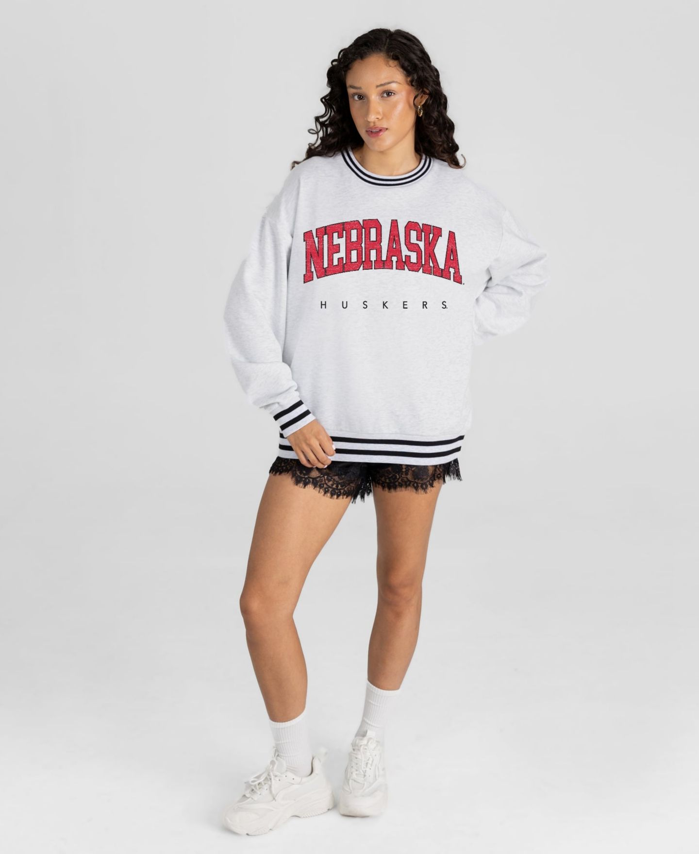 Женская толстовка Gameday Couture Ash Nebraska Huskers Easy Energy — фото 3