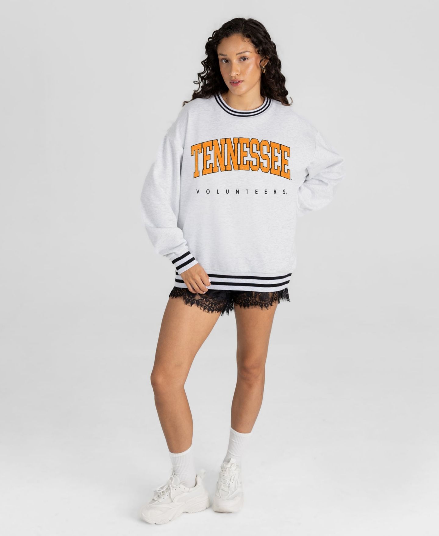 Женская толстовка Gameday Couture Ash Tennessee Volunteers Easy Energy — фото 3