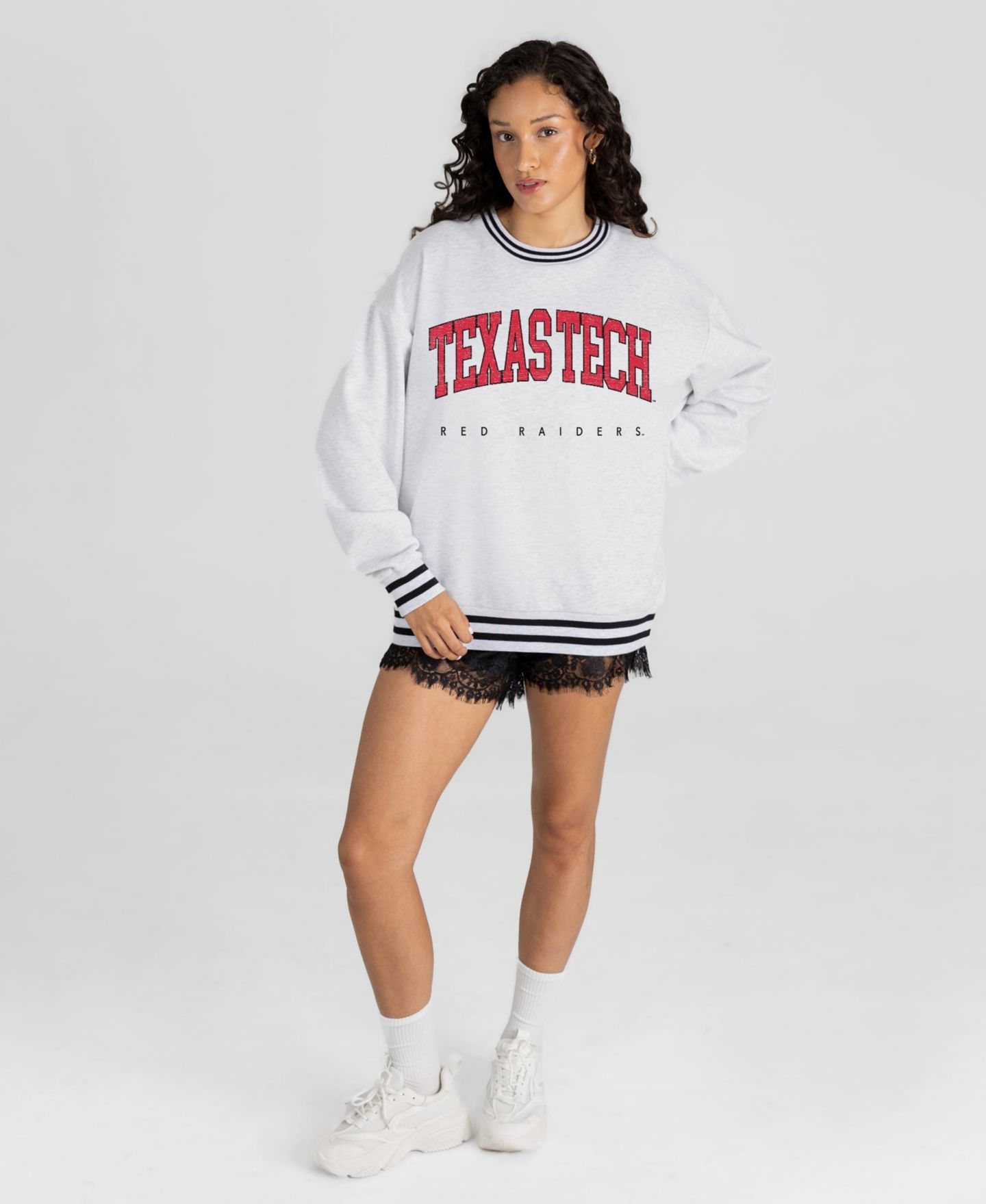 Женская толстовка Gameday Couture Ash Texas Tech Red Raiders Easy Energy — фото 3