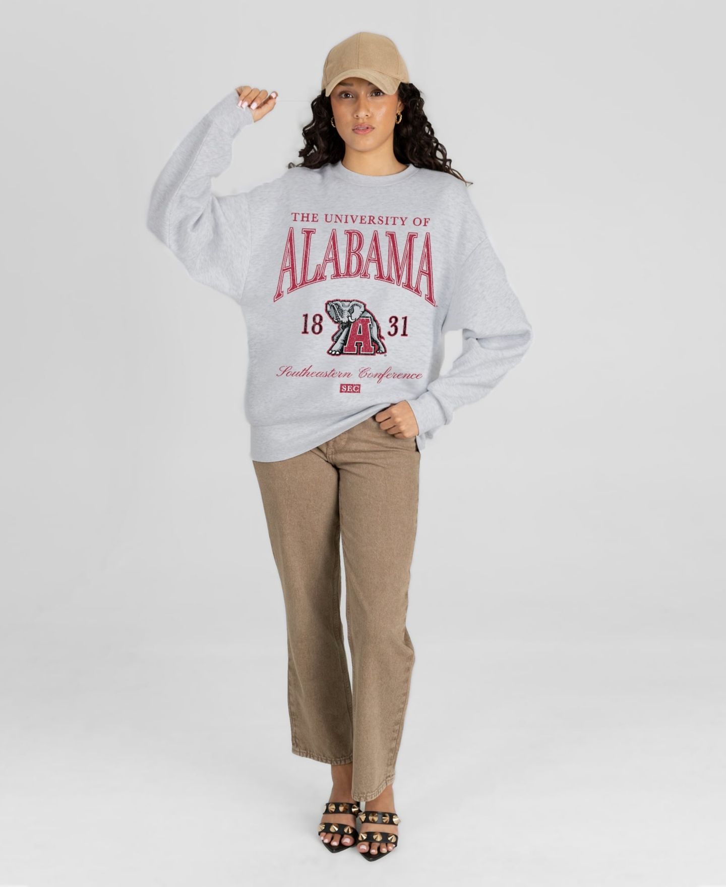 Женская толстовка Gameday Couture Ash Alabama Crimson Tide Instant Classic — фото 3