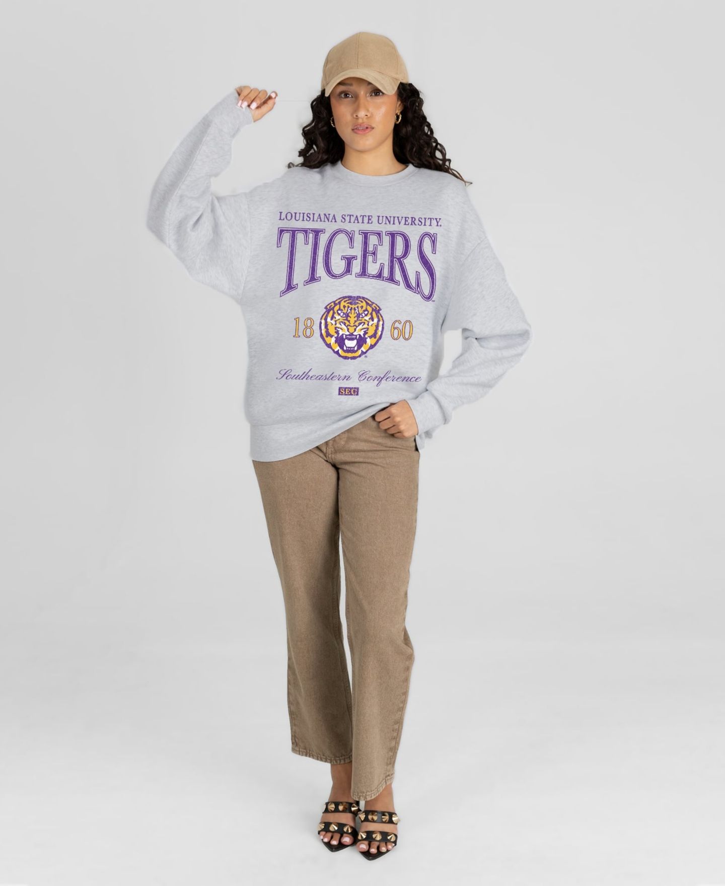 Женская толстовка Gameday Couture Ash LSU Tigers Instant Classic — фото 3