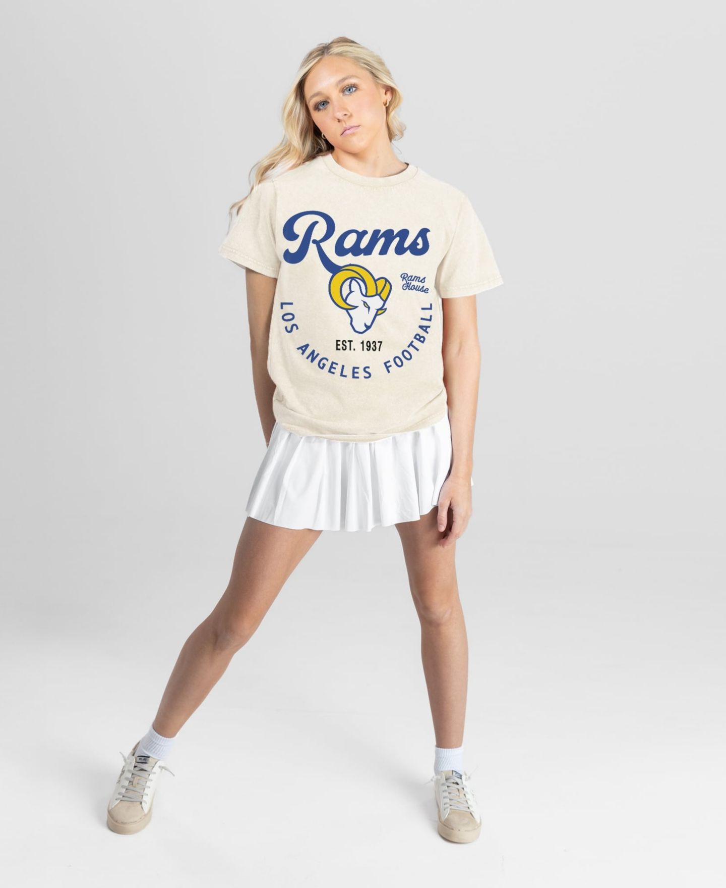 Женская футболка Gameday Couture Natural Los Angeles Rams You Know Our Name — фото 3