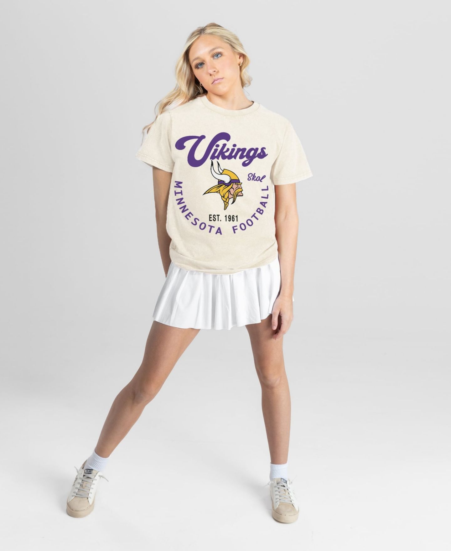 Женская футболка Gameday Couture Natural Minnesota Vikings You Know Our Name — фото 3