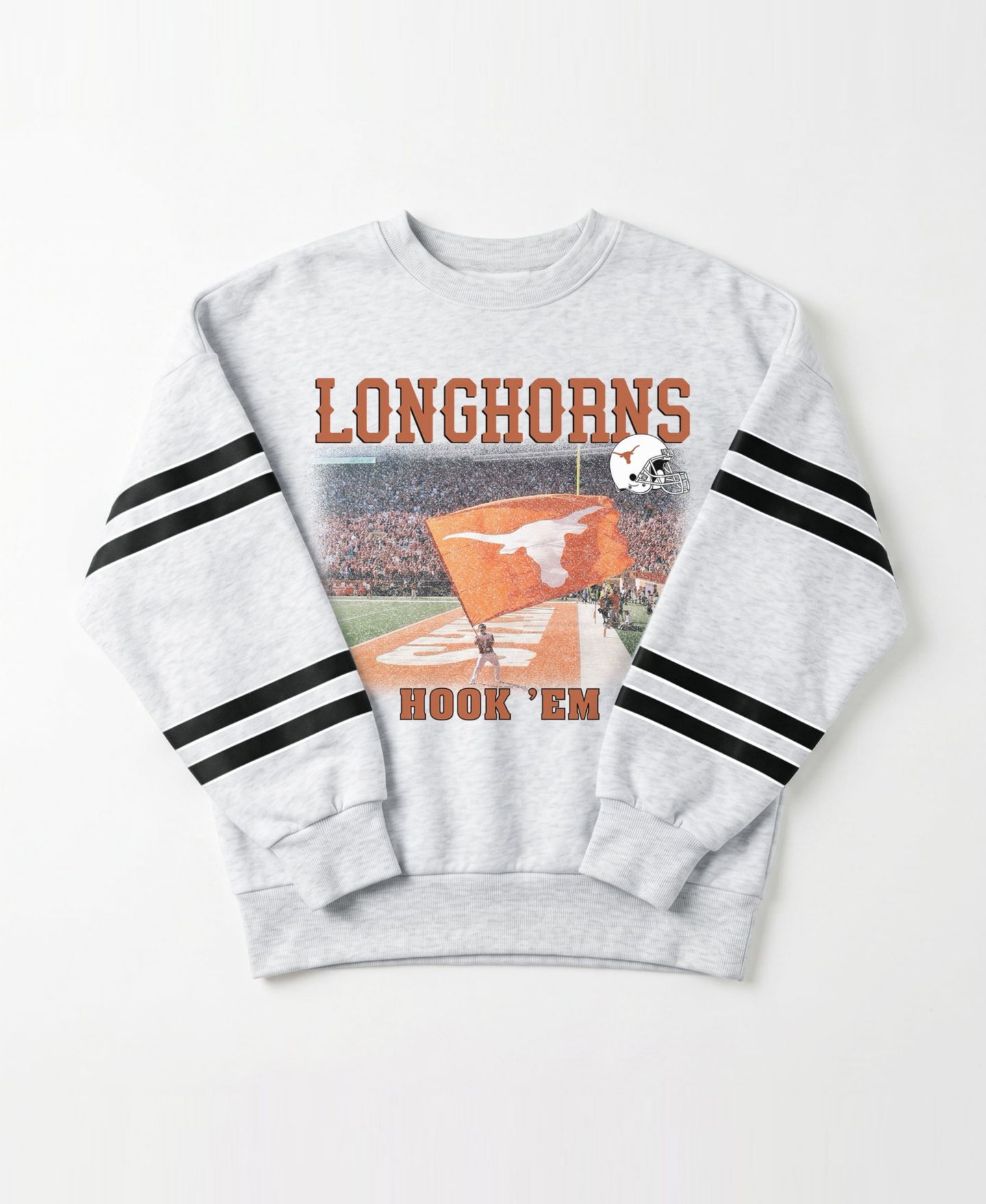 Женская толстовка Gameday Couture Ash Texas Longhorns Off the Grid Oversized Fleece — фото 4