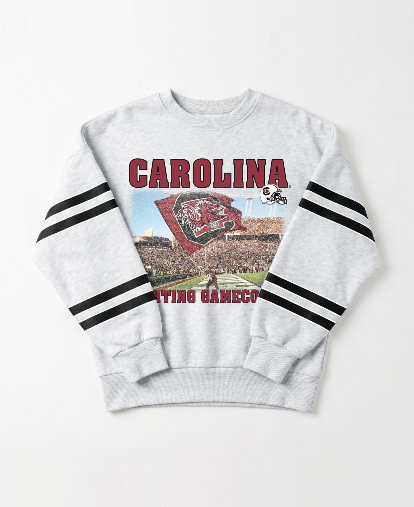 Женская толстовка Gameday Couture Ash South Carolina Gamecocks Off the Grid Oversized Fleece — фото 4