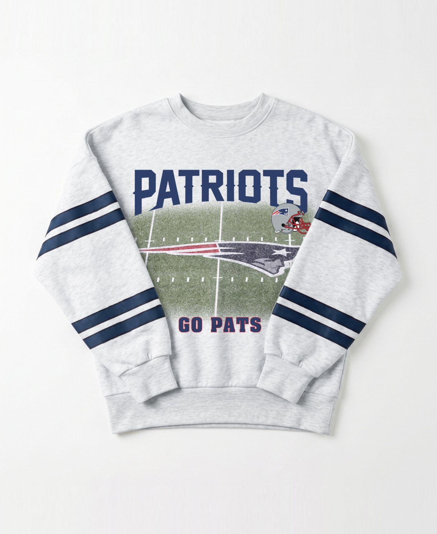 Женская толстовка Gameday Couture Ash New England Patriots Off the Grid Oversized Fleece — фото 6