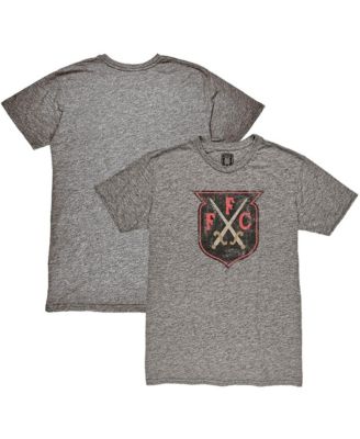 Men's Heather Gray Fulham Crest Twisted Tri-Blend Slub T-Shirt
