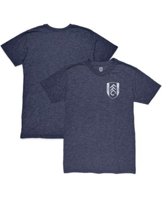 Men's Heather Navy Fulham Front Back Date Twisted Tri-Blend T-Shirt