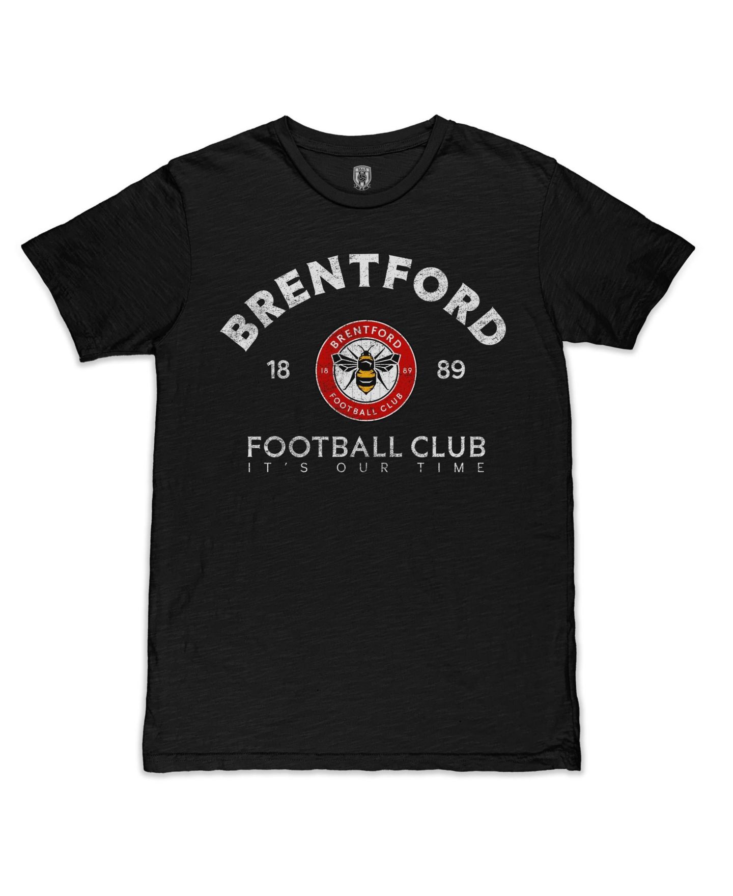 Мужская футболка 1863FC Black Brentford FC Founded Locale Slub — фото 1
