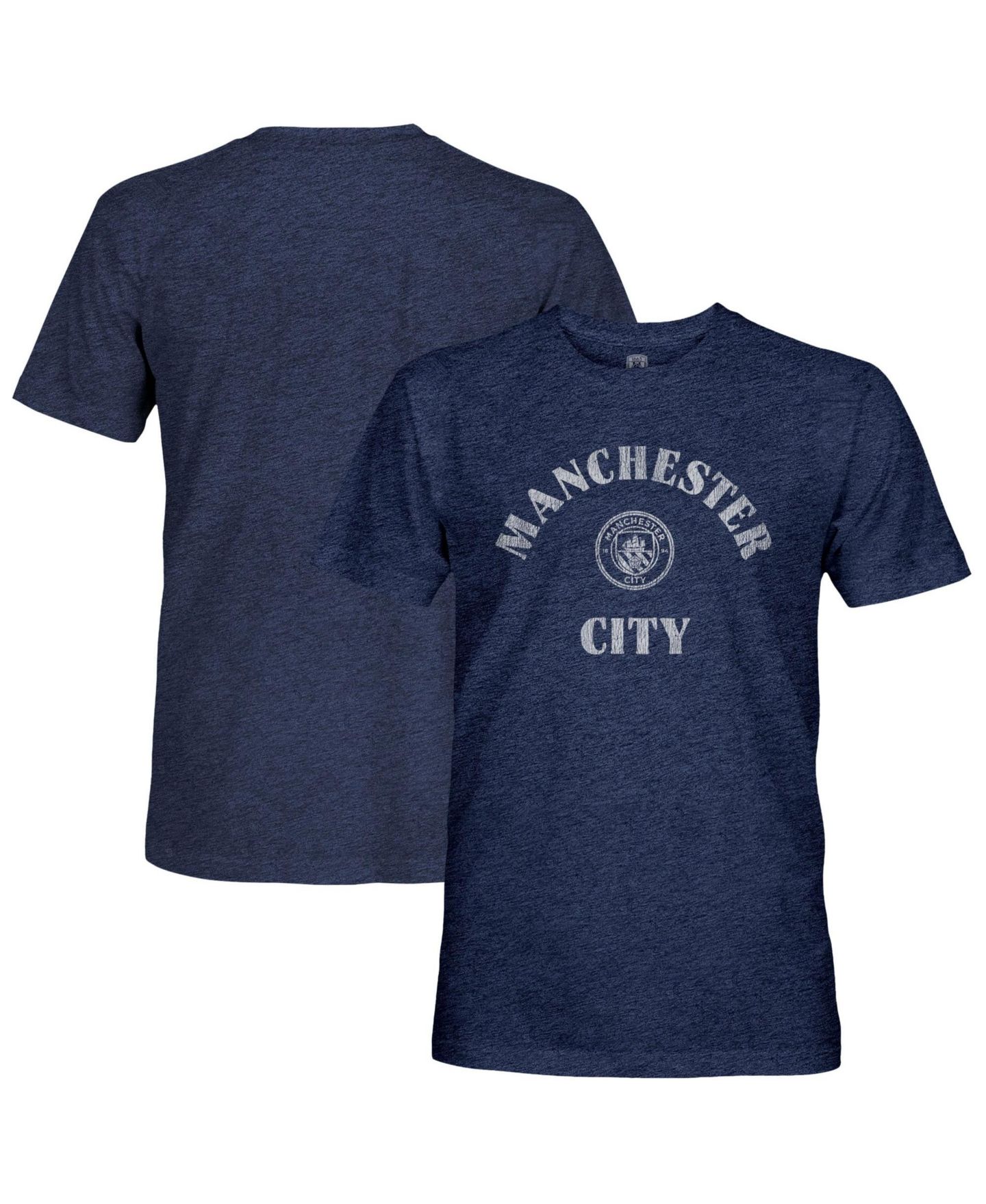 Мужская футболка 1863FC Navy Manchester City Team Arch Retro Tri-Blend — фото 1