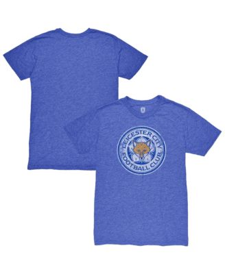 Men's Blue Leicester City Color Badge Vintage Tri-Blend T-Shirt