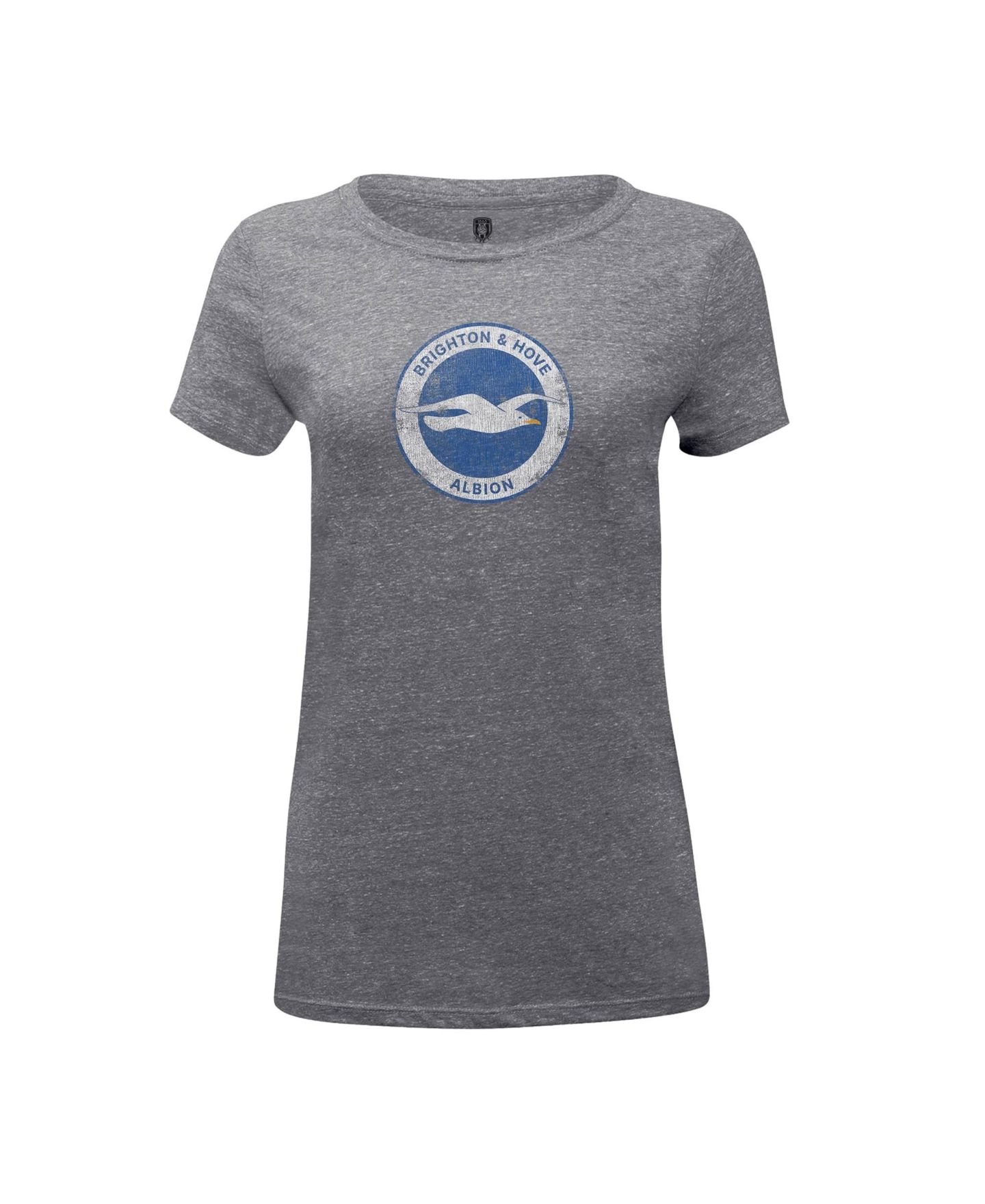 Женская футболка 1863FC Heather Gray Brighton and Hove Albion Color Badge Tri-Blend — фото 2