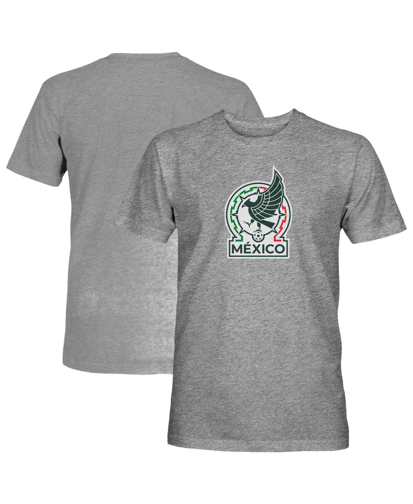 Мужская футболка 1863FC Gray Mexico National Team Color Badge Vintage Tri-Blend — фото 1