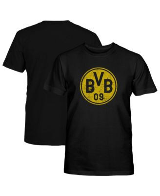 Big Boys' and Girls' Black Borussia Dortmund Mono Badge T-Shirt