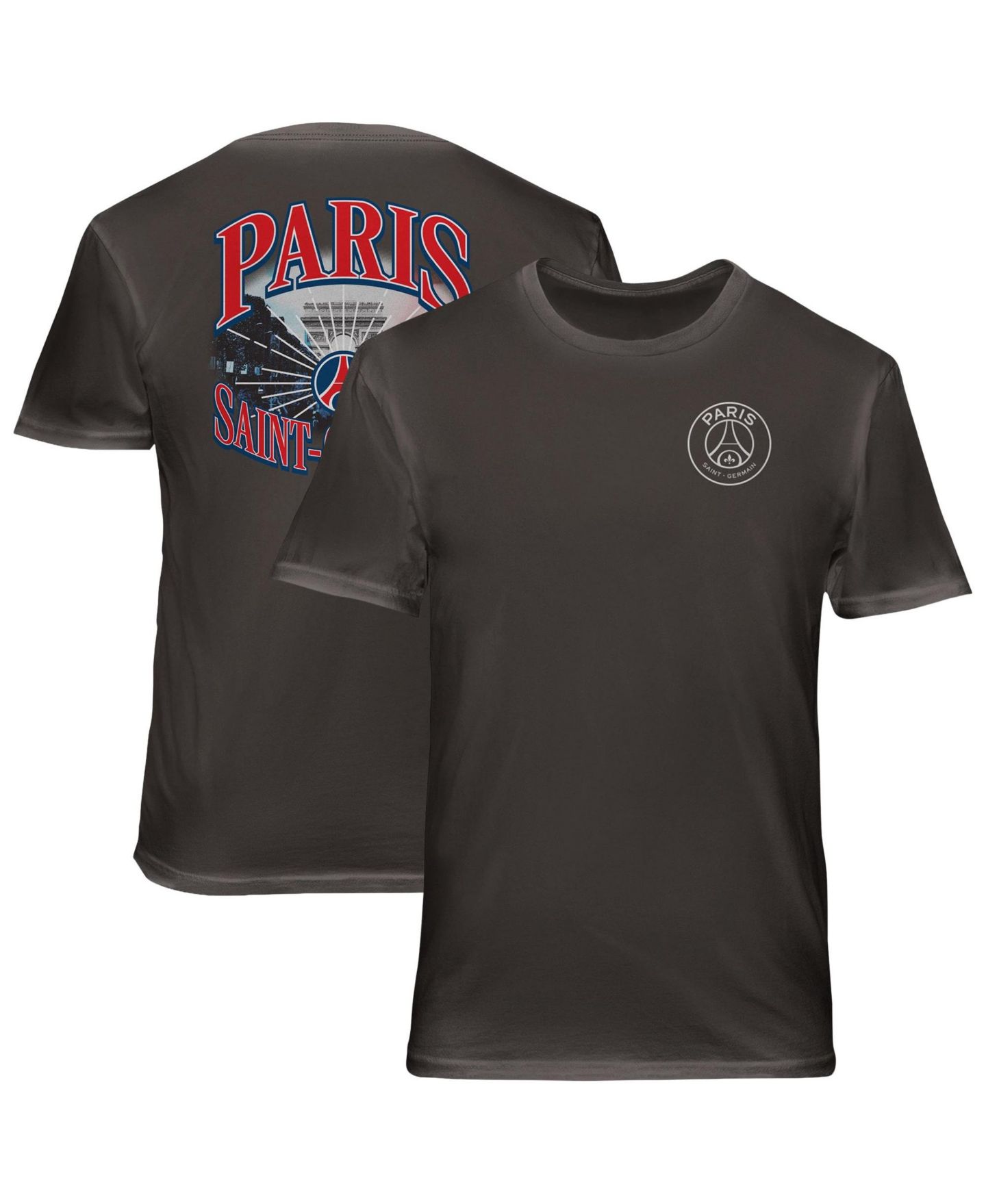 Мужская футболка 1863FC Gray Paris Saint-Germain Wordmark Cotton — фото 1