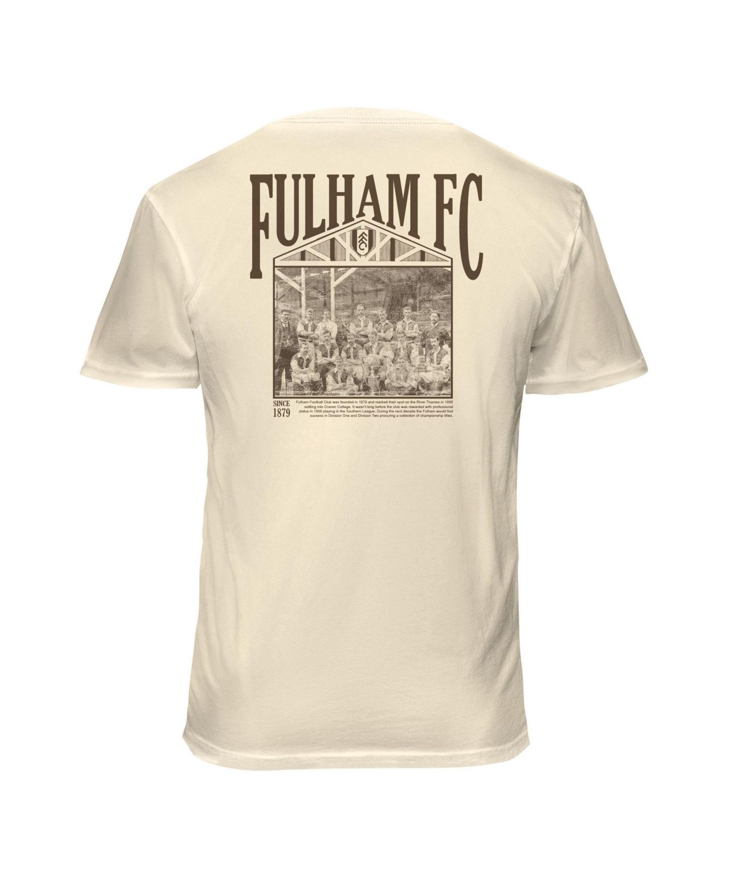 Мужская футболка 1863FC Cream Fulham Vintage Soft Wash — фото 3