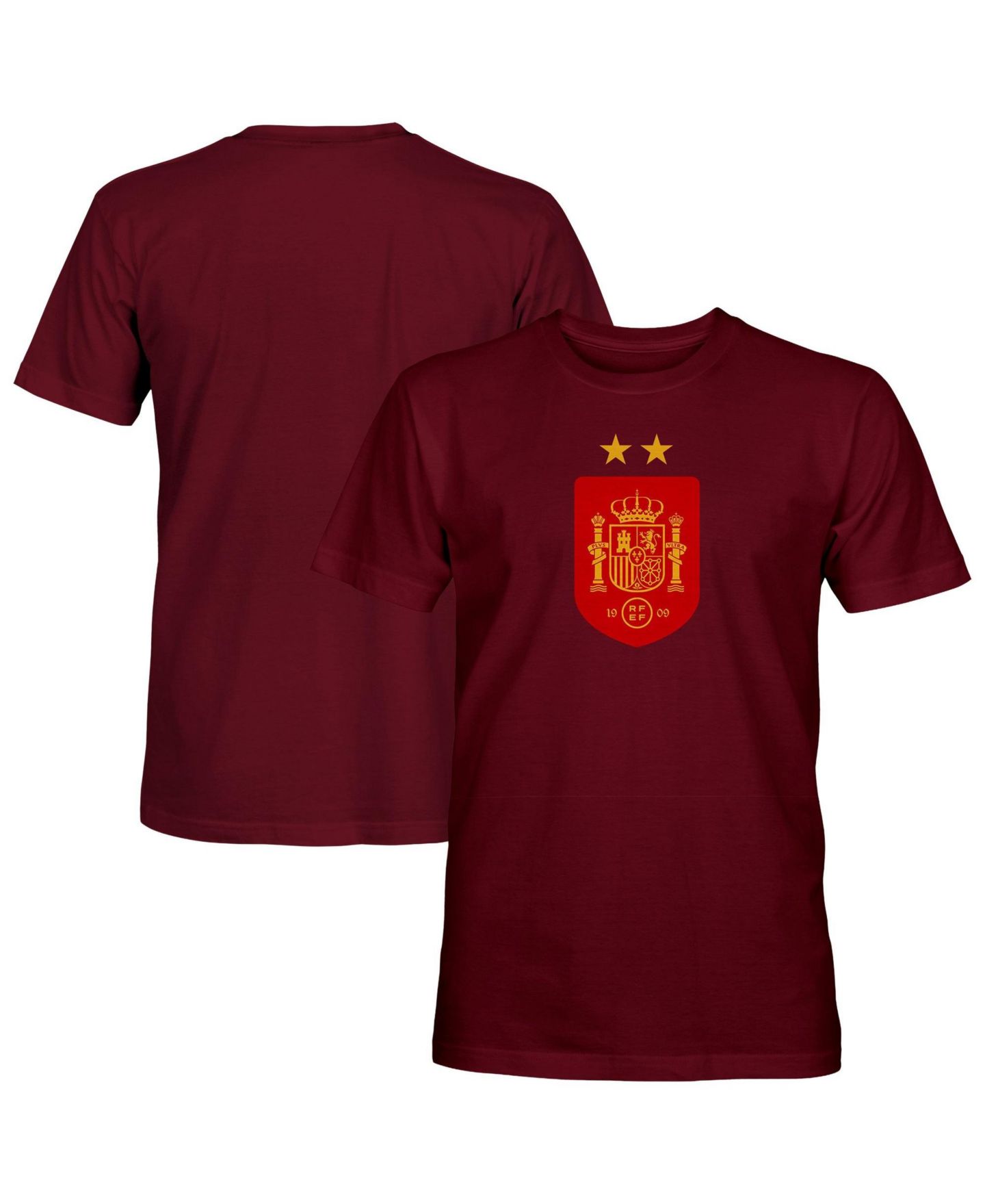 Мужская футболка 1863FC Maroon Spain National Team Color Badge — фото 1