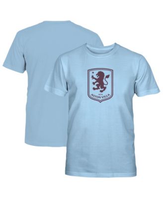 Big Boys' and Girls' Light Blue Aston Villa Mono Badge T-Shirt
