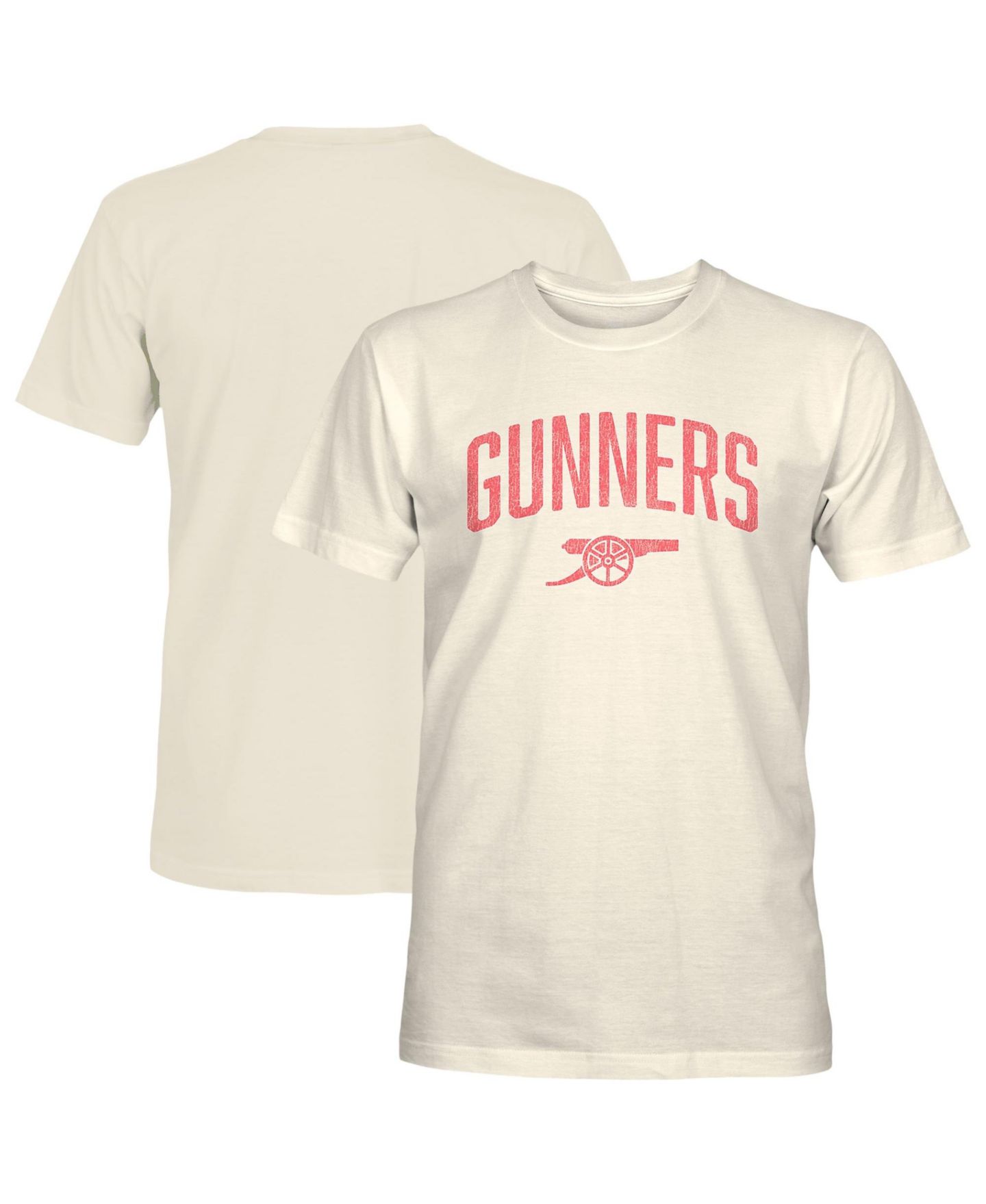 Мужская футболка 1863FC Cream Arsenal Wordmark Cotton — фото 1