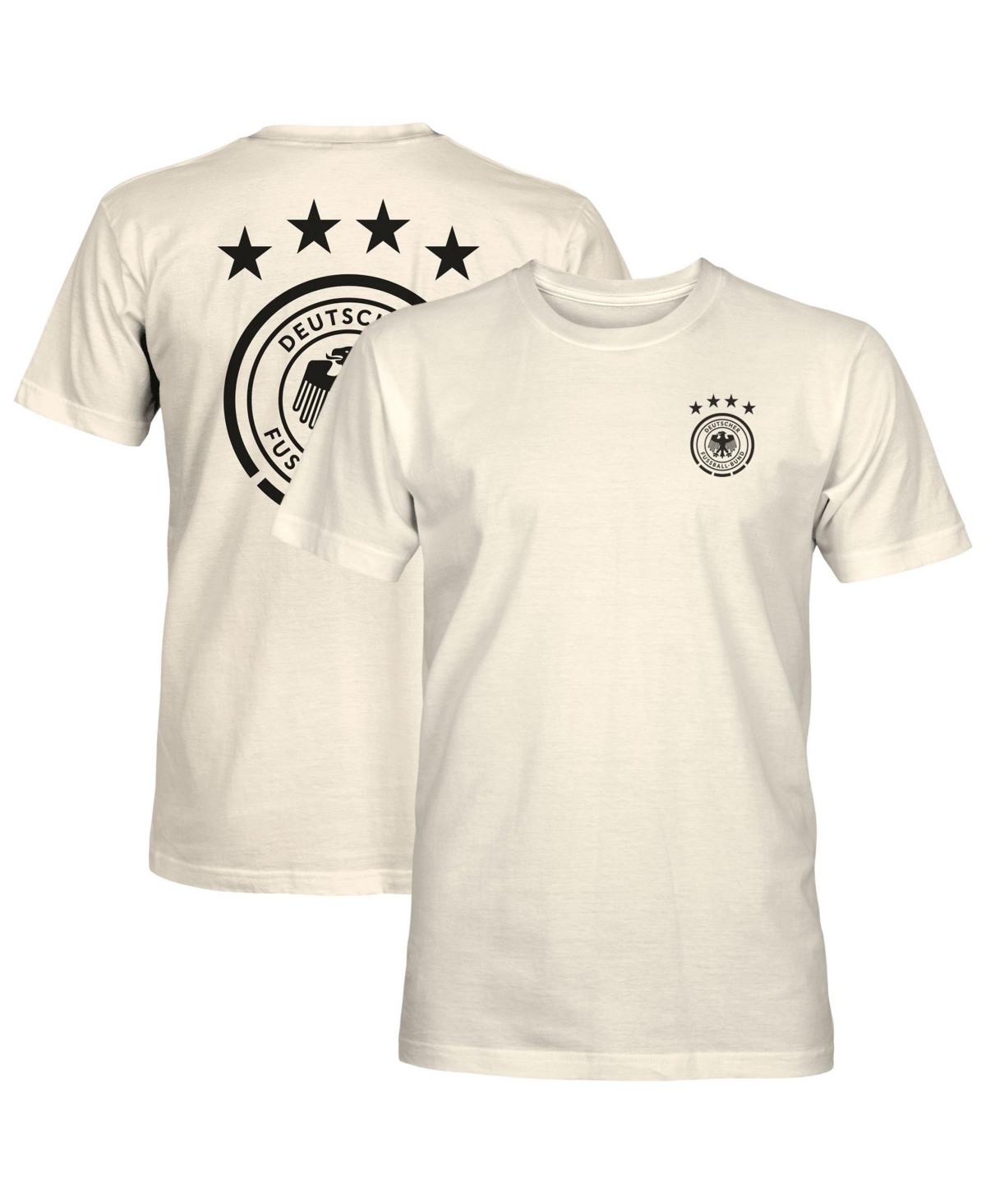 1863FC Men's Cream Germany National Team Big Logo Heavyweight T-Shirt - Cream