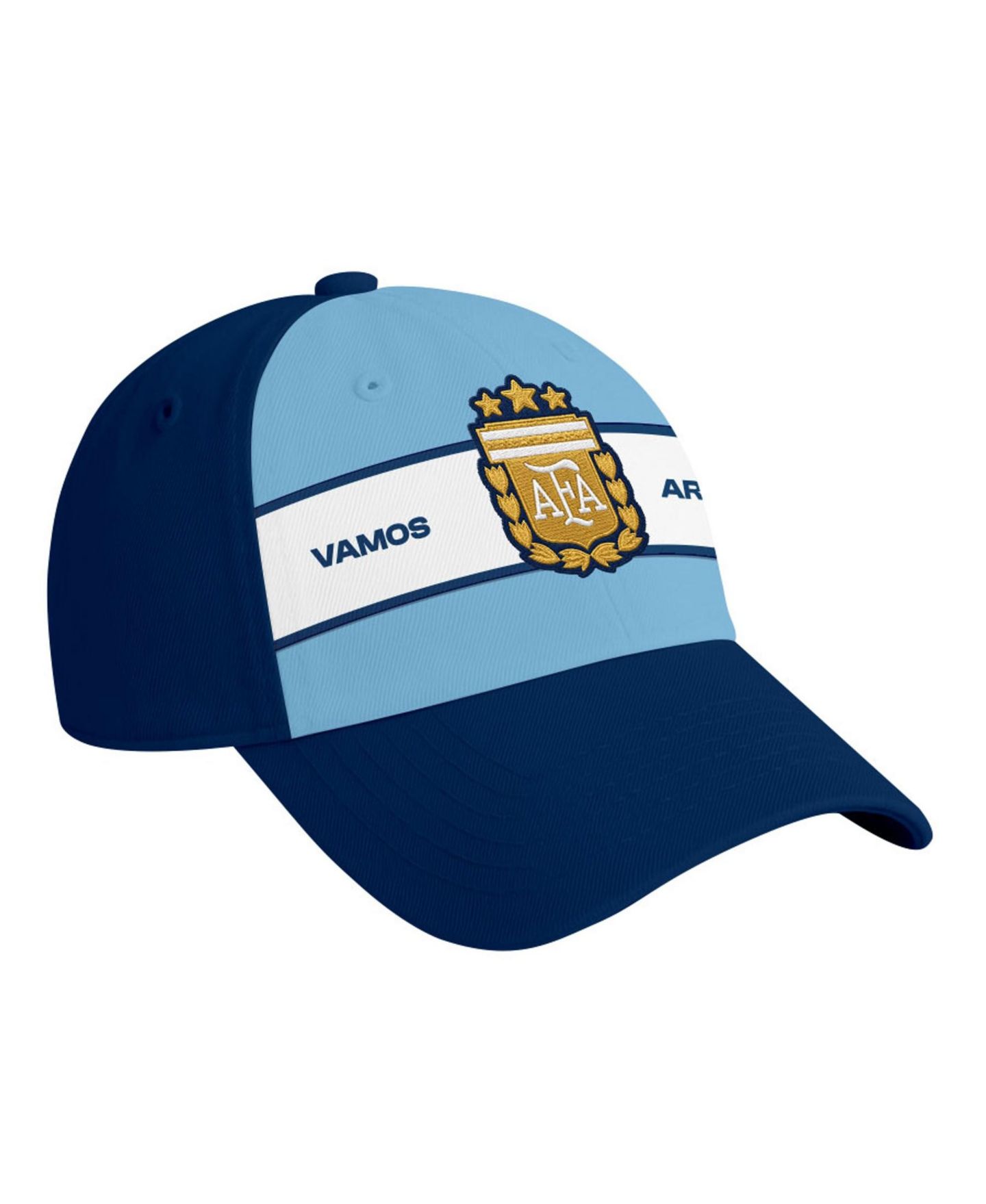 Мужская кепка 1863FC Navy Argentina National Team Striped Band Adjustable Hat — фото 3