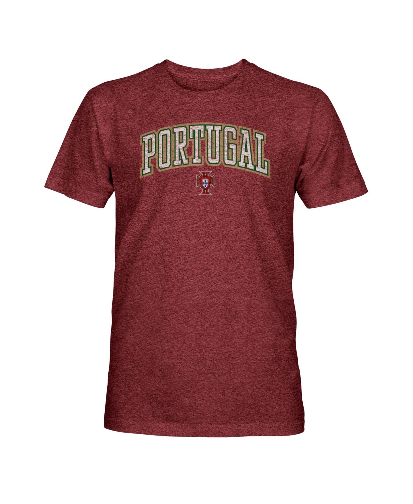Мужская футболка 1863FC Maroon Portugal National Team Athletic Wordmark Date Vintage Tri-Blend — фото 2