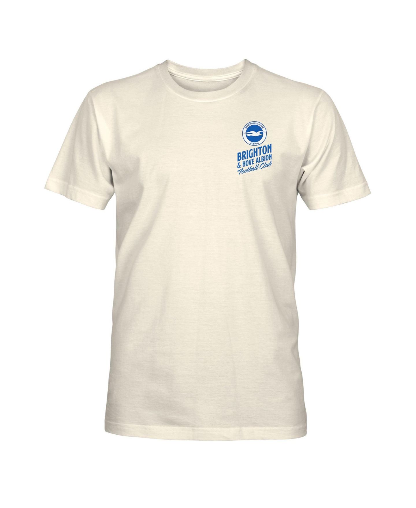Мужская футболка 1863FC Cream Brighton and Hove Albion Let's Go Team — фото 2