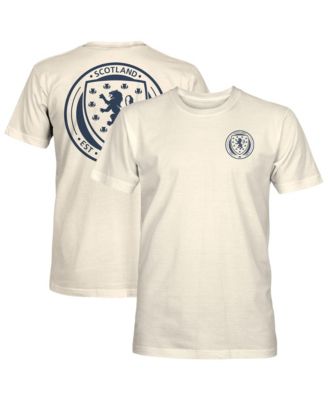 Men's Cream Scotland National Team Big Logo Heavyweight T-Shirt
