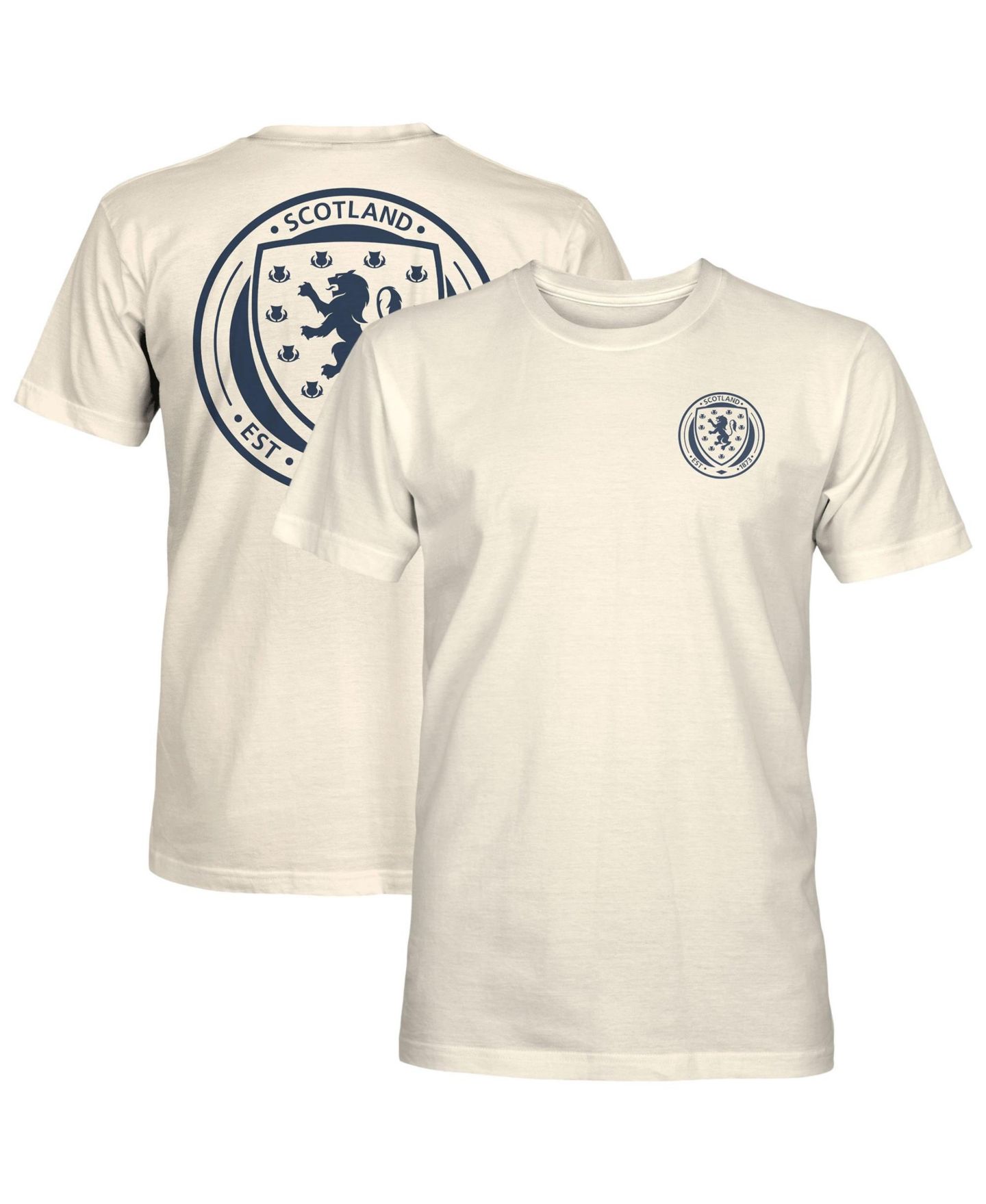 Мужская футболка 1863FC Cream Scotland National Team Big Logo Heavyweight — фото 1