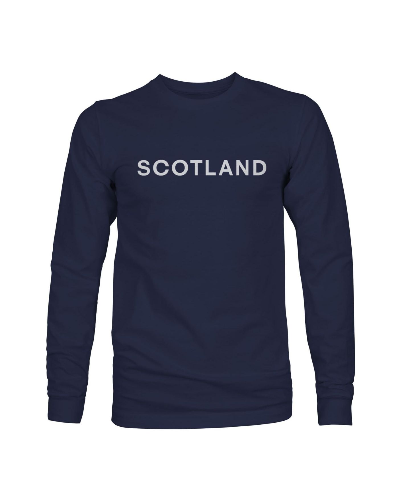Мужская футболка 1863FC Navy Scotland National Team Mono Badge Wordmark Long-Sleeve — фото 2