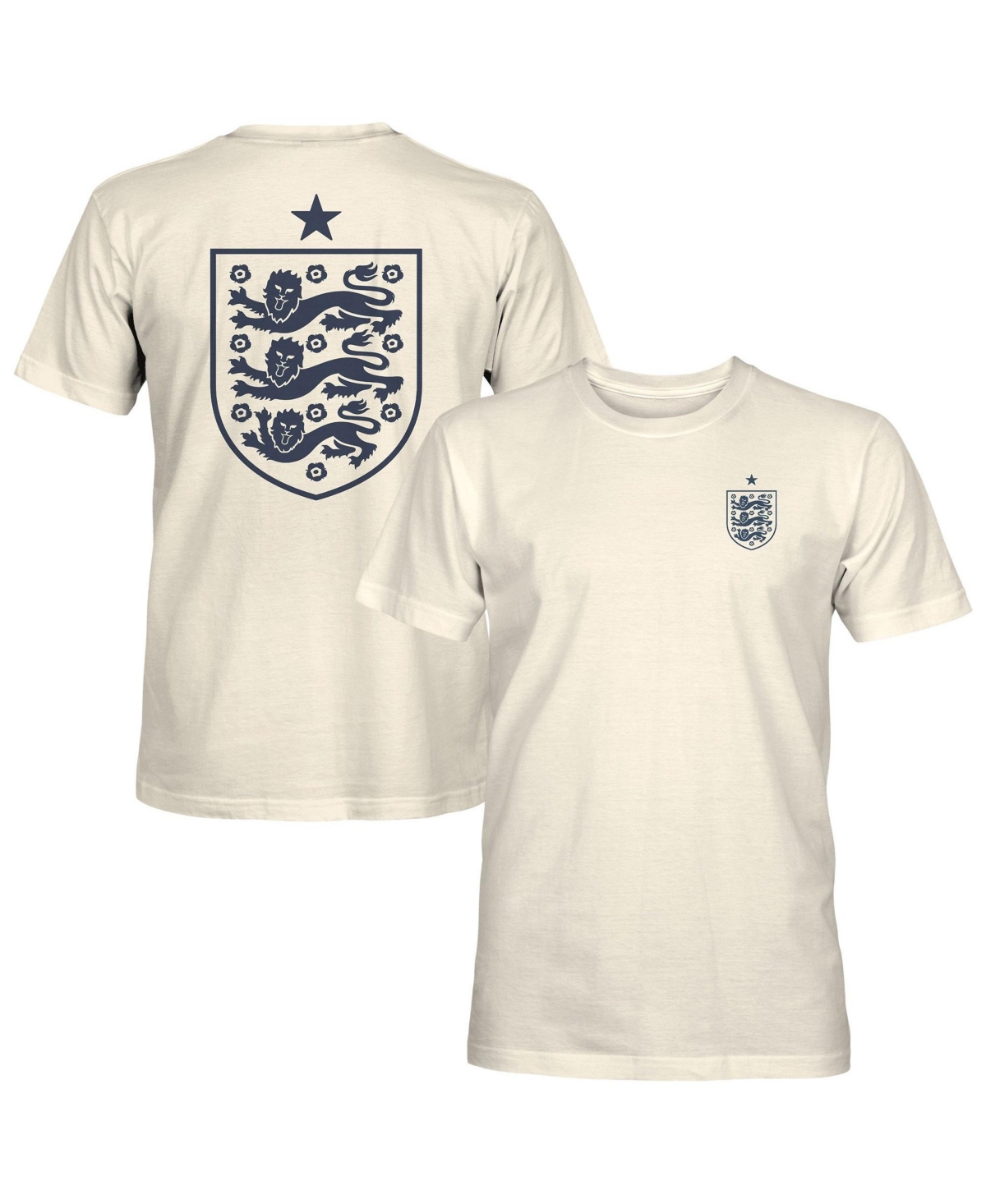 1863FC Men's Natural England National Team Big Logo T-Shirt - Natural
