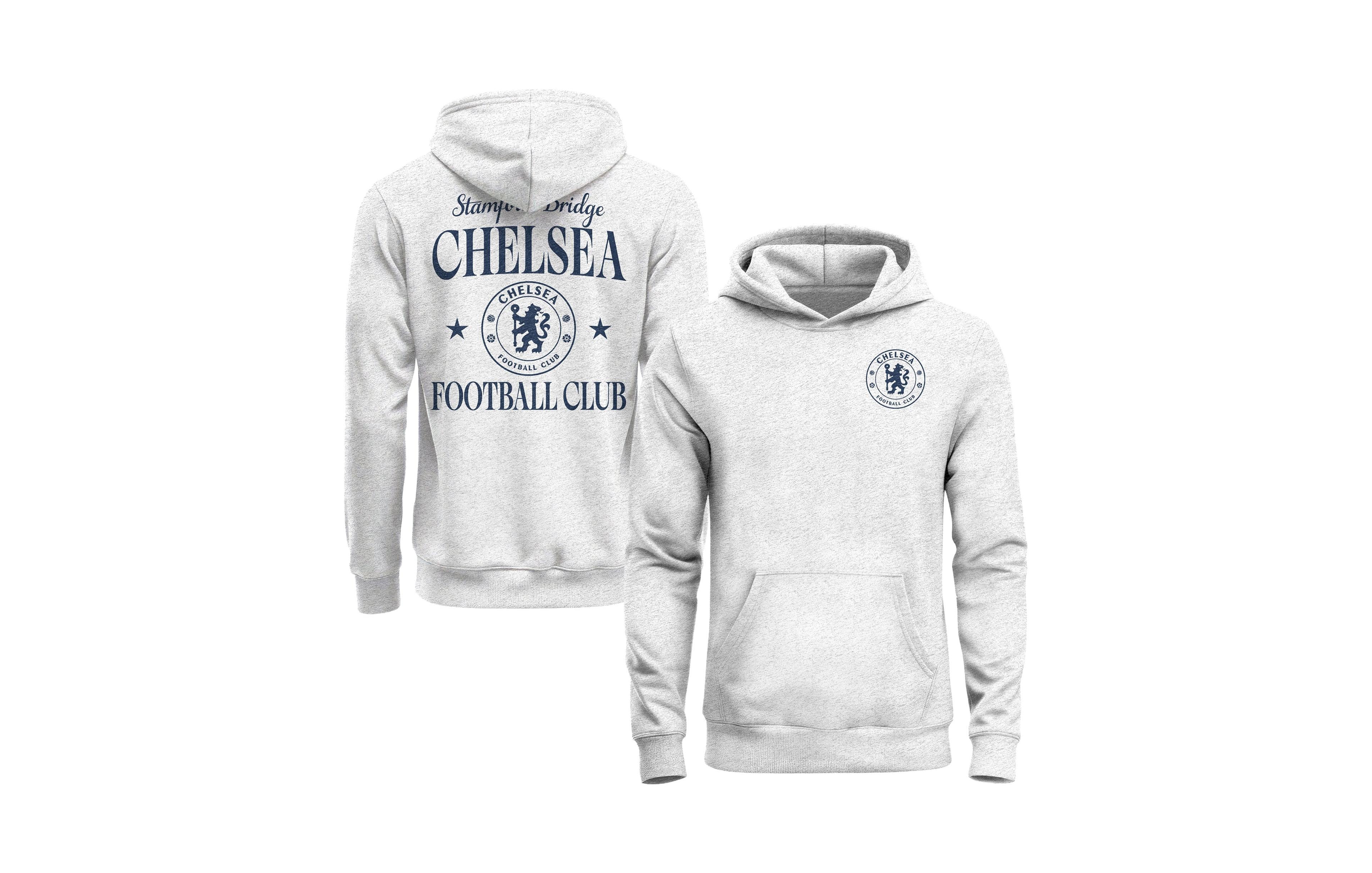 1863FC Men's Ash Chelsea Legacy Arched Wordmark Hoodie