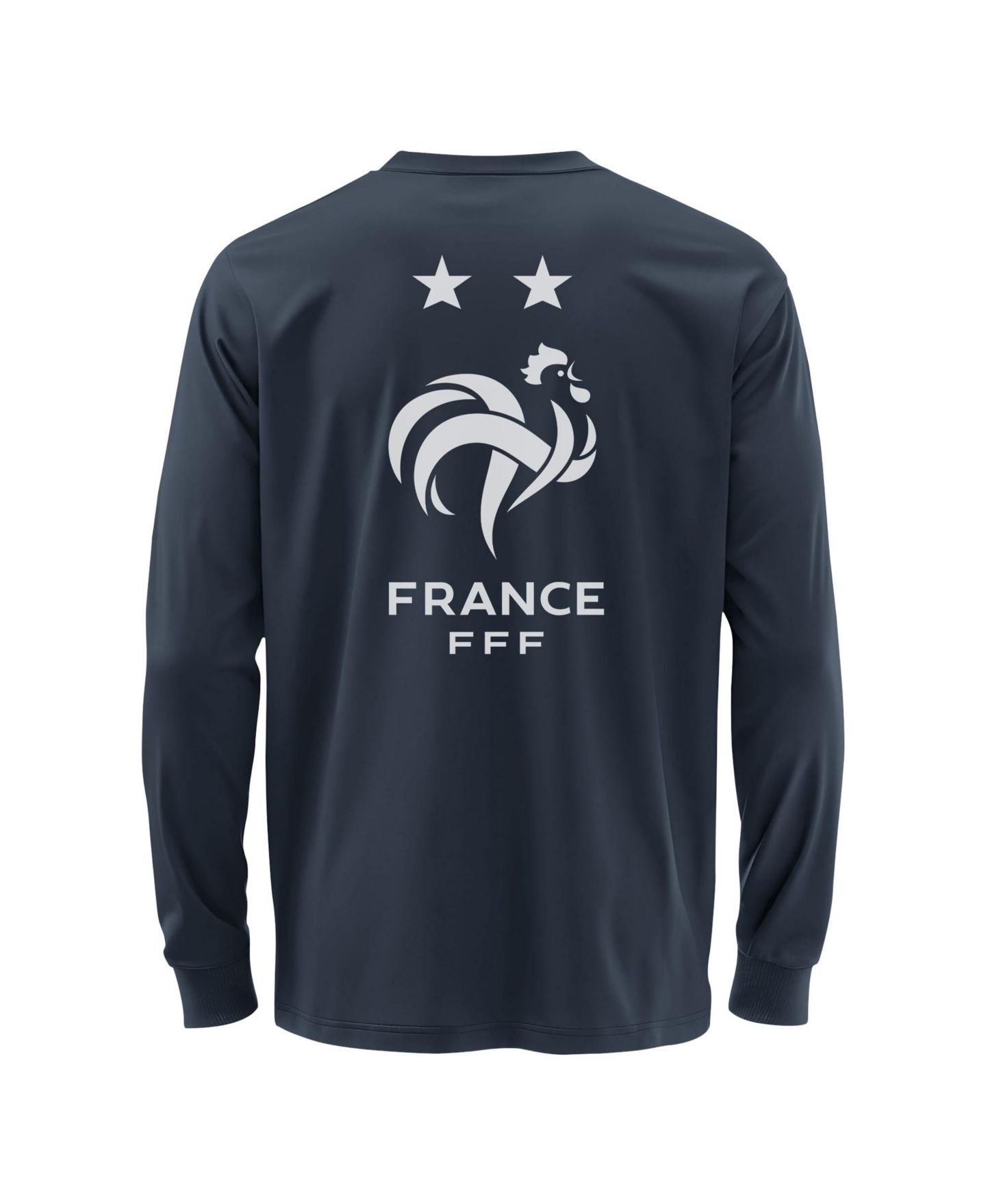 Мужская футболка 1863FC Navy France National Team Mono Badge Wordmark Long-Sleeve — фото 3