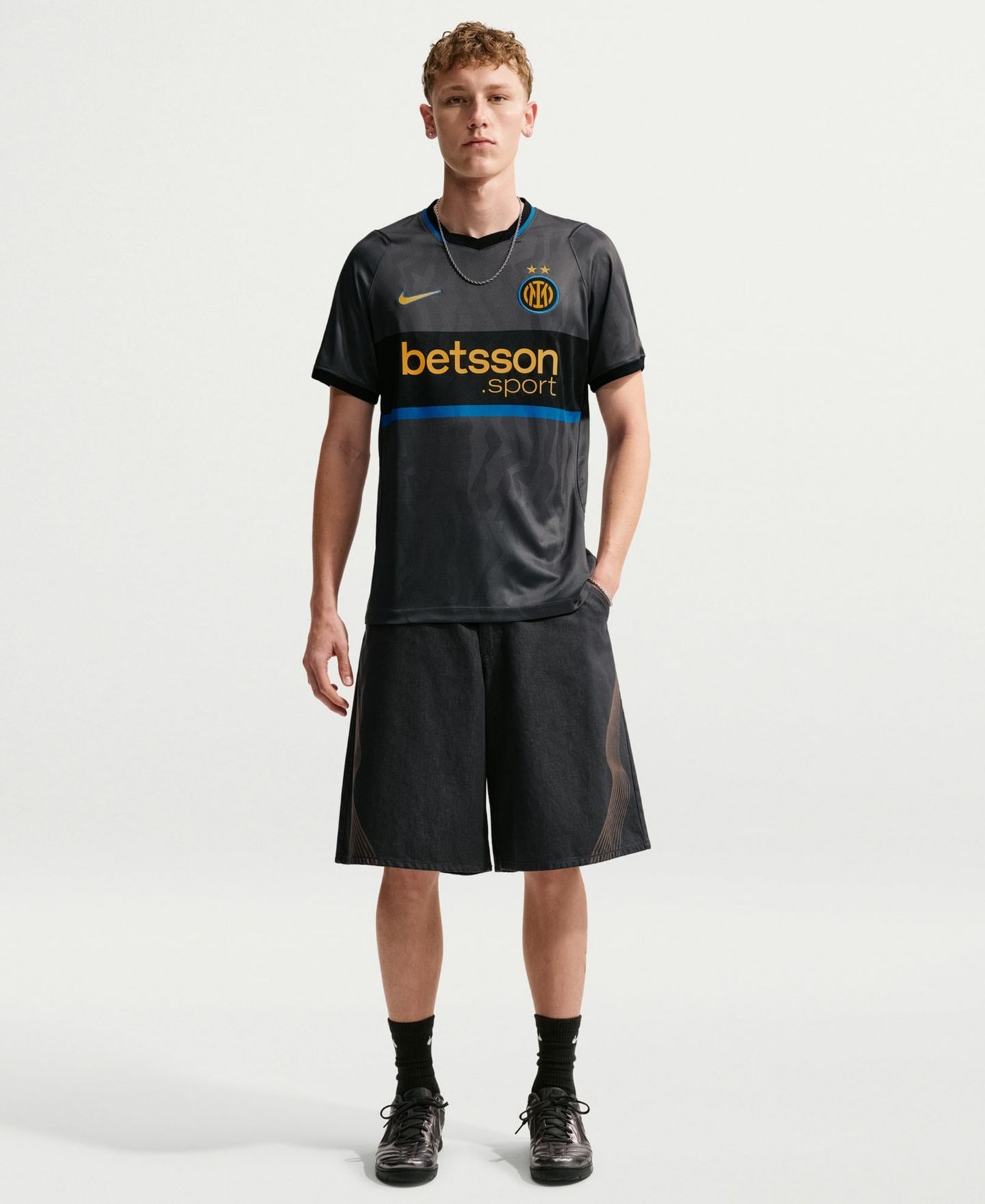 Мужской топ Nike Gray Inter Milan 2026/27 Third Stadium Replica Jersey — фото 10