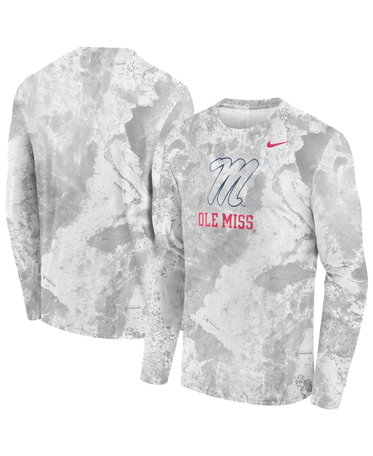 Мужская футболка Nike White Ole Miss Rebels x Realtree Dri-FIT Legend Long-Sleeve — фото 1
