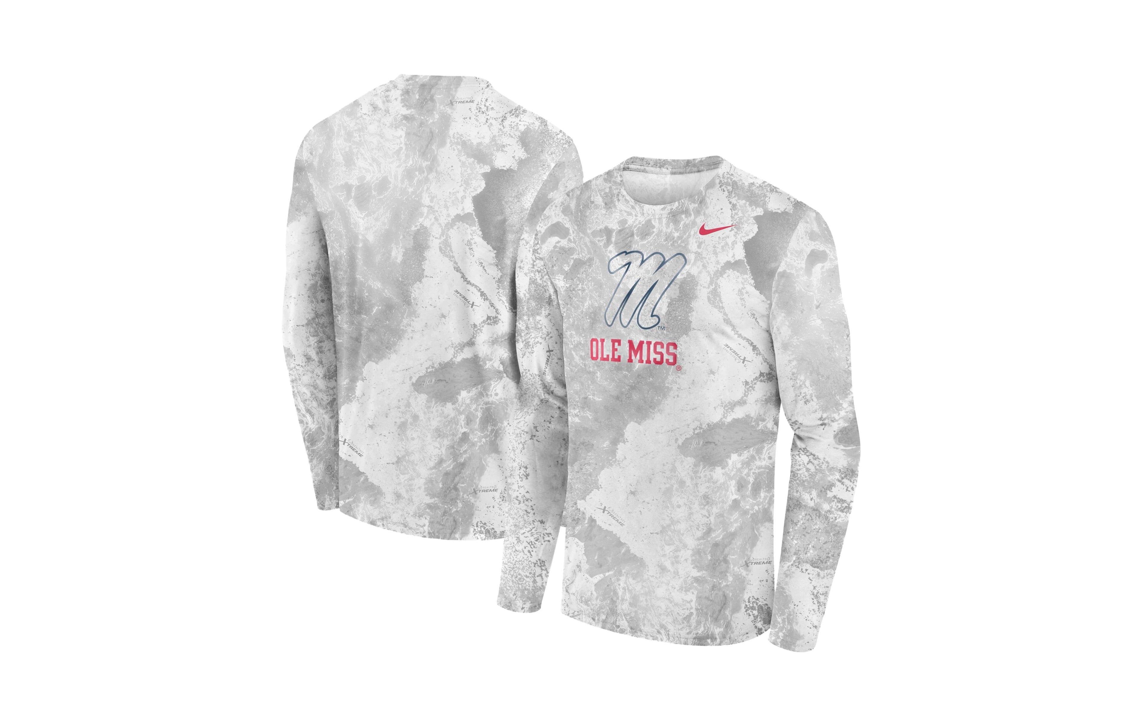 Nike Men's White Ole Miss Rebels x Realtree Dri-fit Legend Long-Sleeve T-Shirt