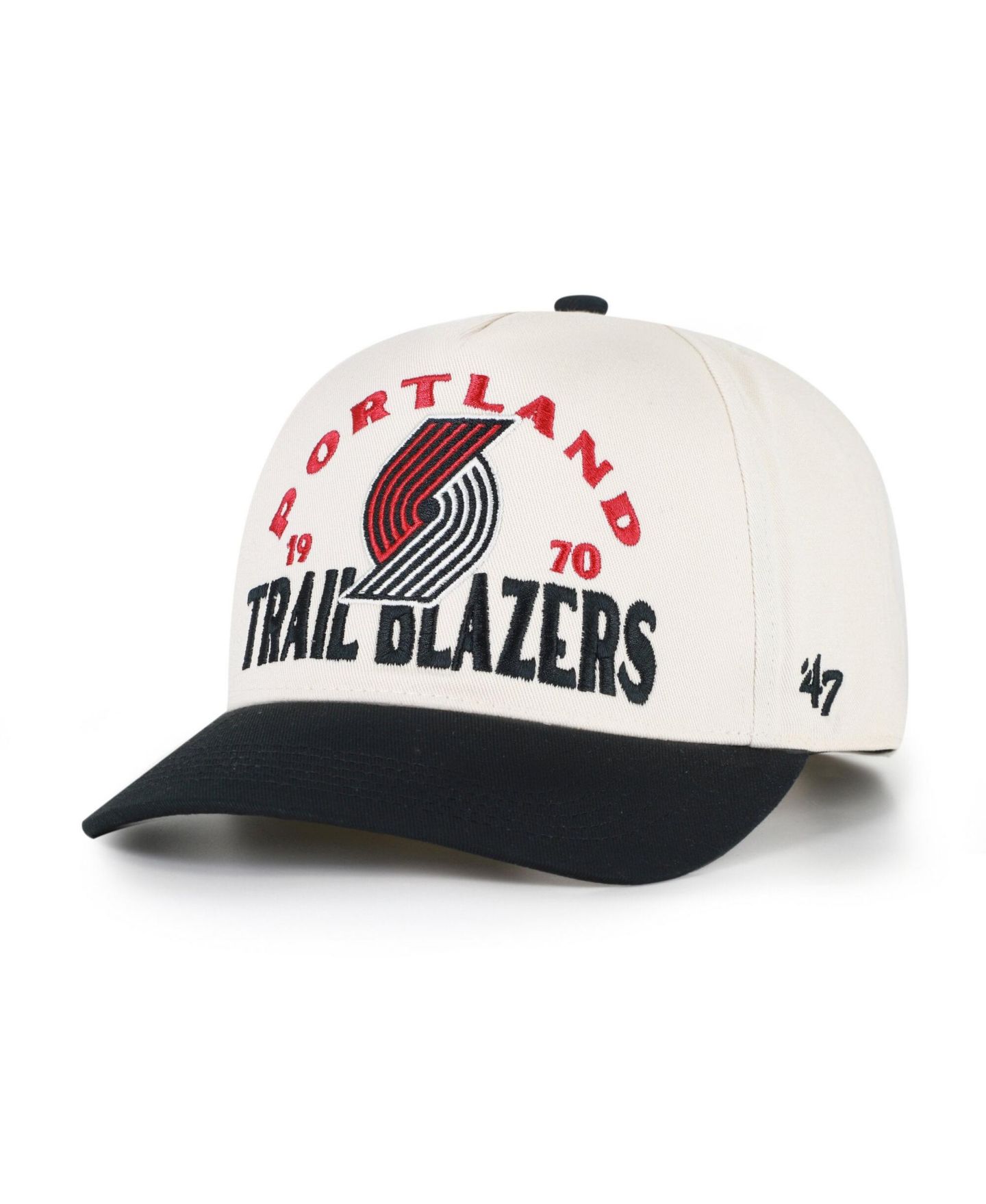 Мужские головные уборы '47 Brand Natural Portland Trail Blazers Arcitext Hitch Adjustable Hat — фото 1
