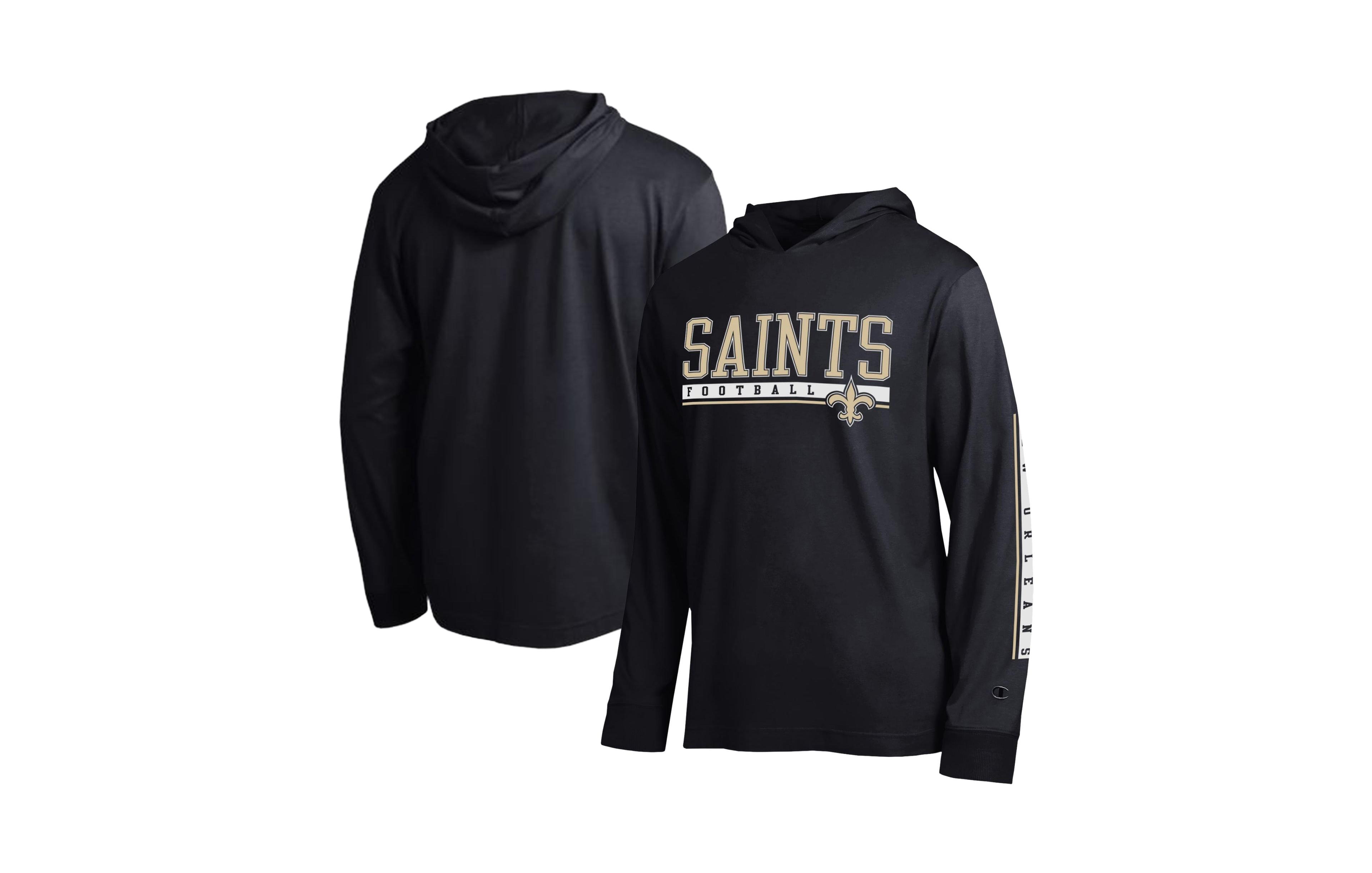 Champion Men's Black New Orleans Saints All Star Hooded T-Shirt